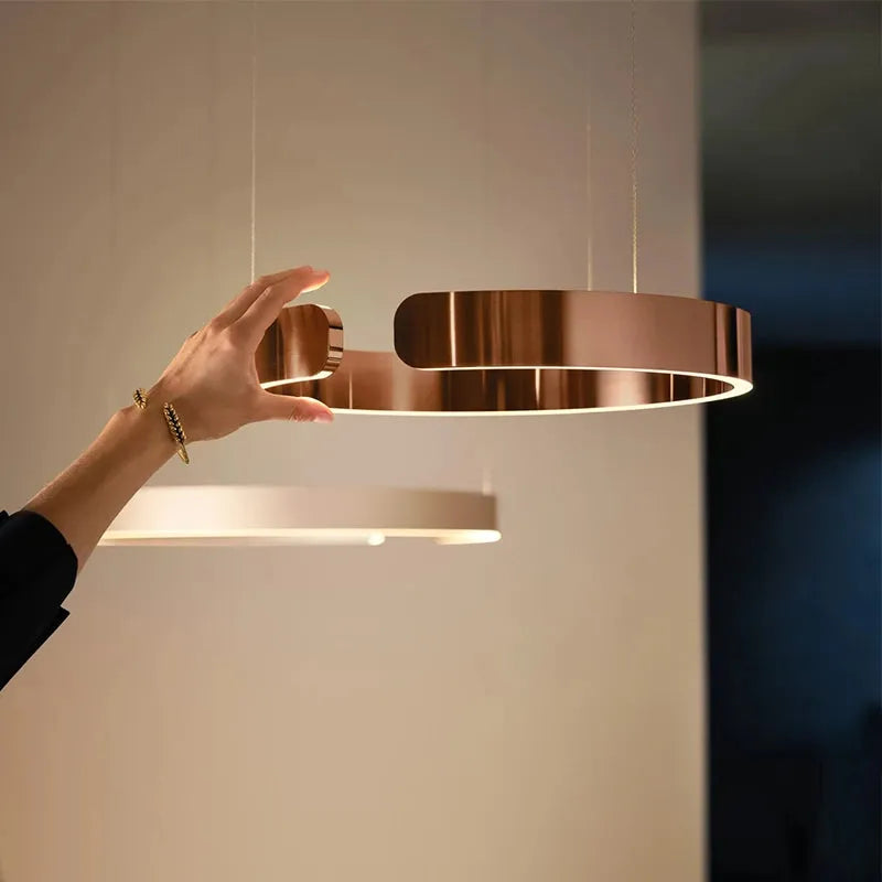 Arisha Luxus Minimalistische LED Ring-Pendelleuchte