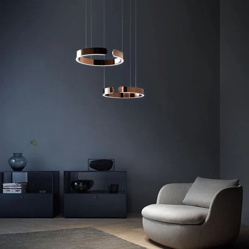 Arisha Luxus Minimalistische LED Ring-Pendelleuchte