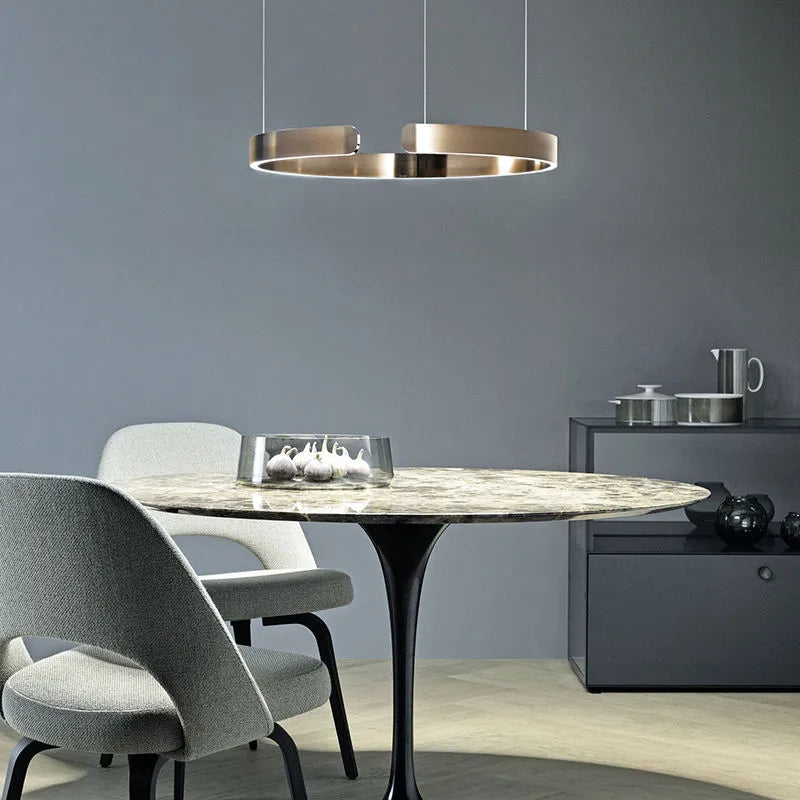 Arisha Luxus Minimalistische LED Ring-Pendelleuchte