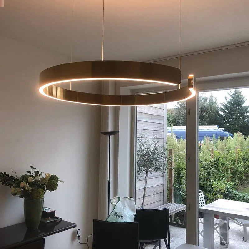Arisha Luxus Minimalistische LED Ring-Pendelleuchte