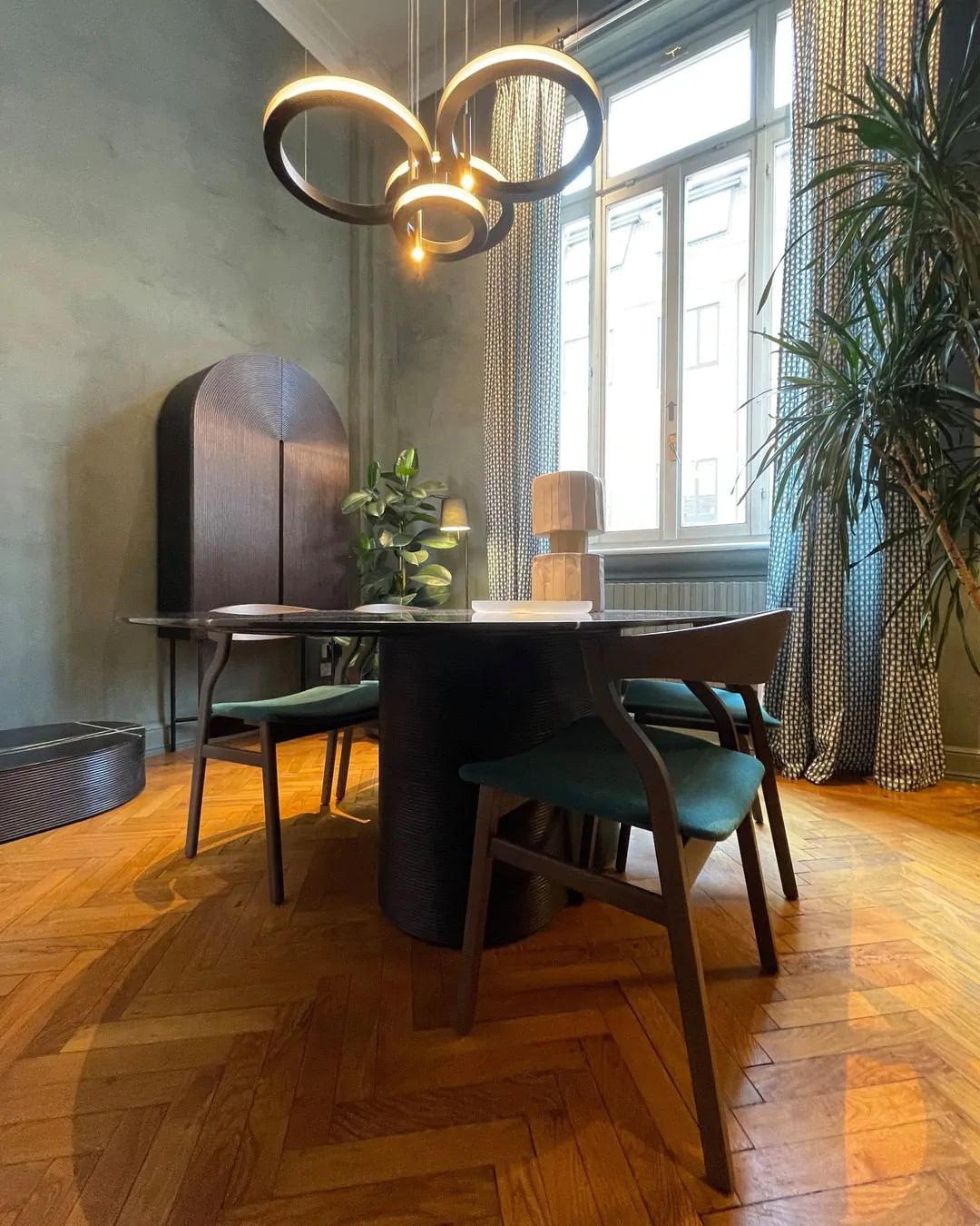 Aurora Kronleuchter Ring Lagen Minimalistisch-Letslighting