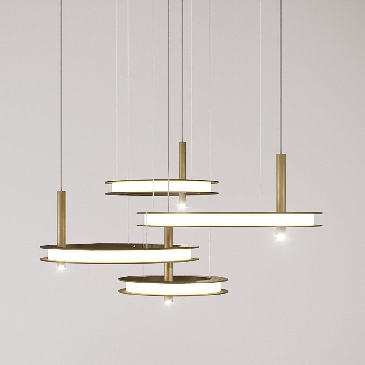 Aurora Kronleuchter Ring Lagen Minimalistisch-Letslighting