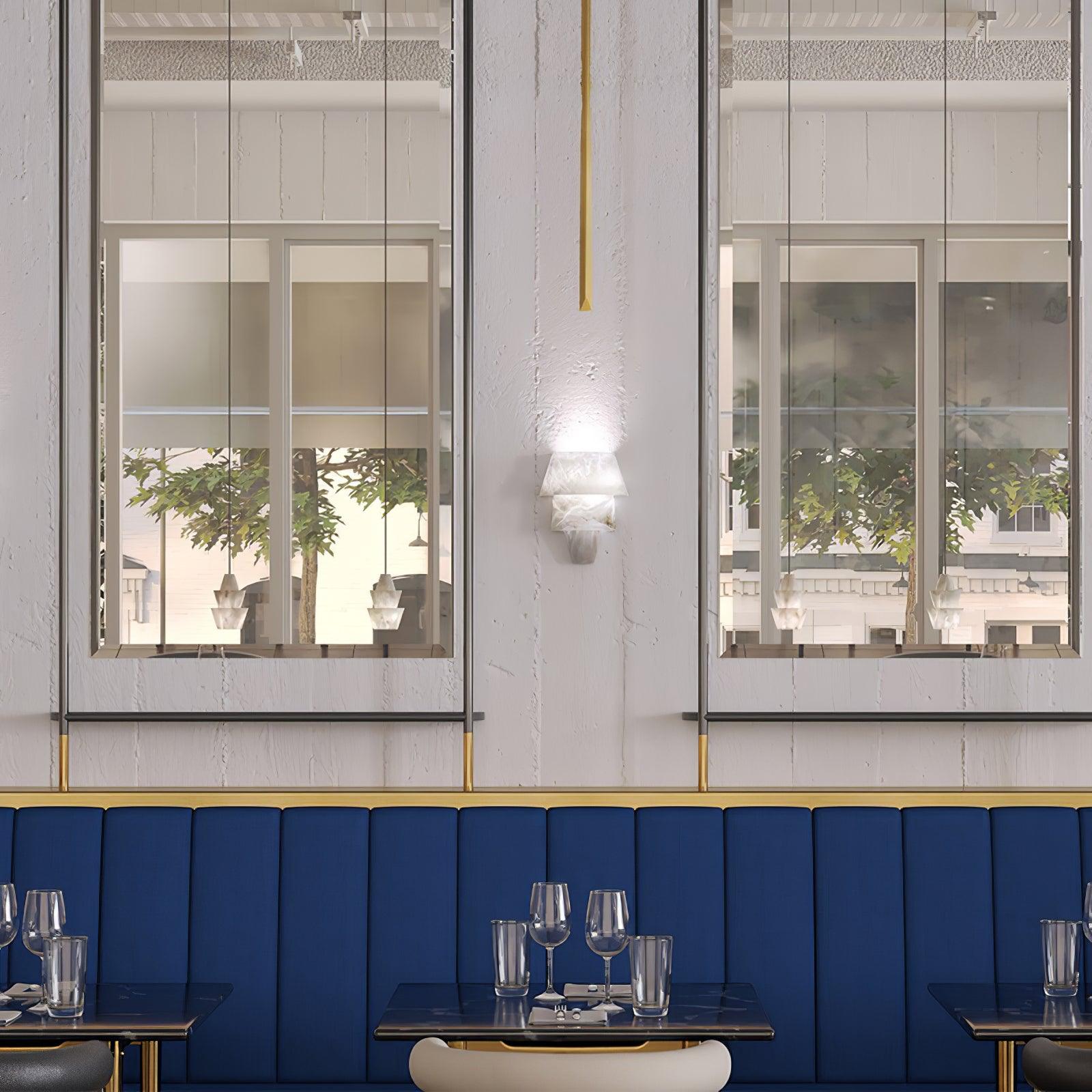 Vyloren Tiered Alabaster Wall Light - Neutralighting