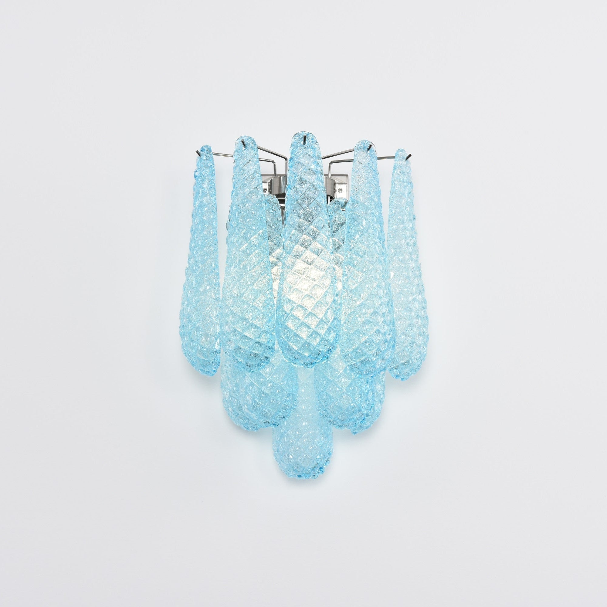 Aurora Wall Lamp Pink Teardrop Glass Floral Artistic - Neutralighting