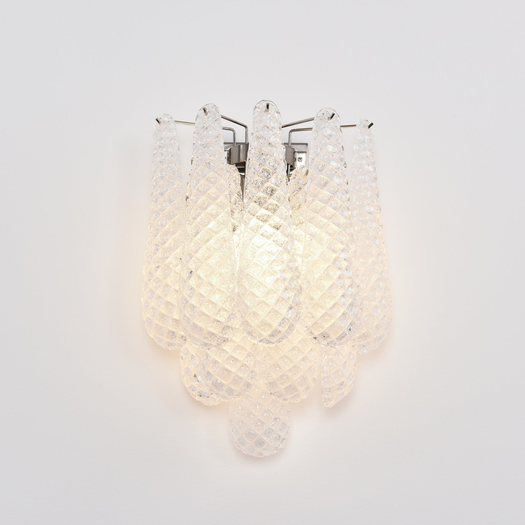 Aurora Wall Lamp Pink Teardrop Glass Floral Artistic - Neutralighting