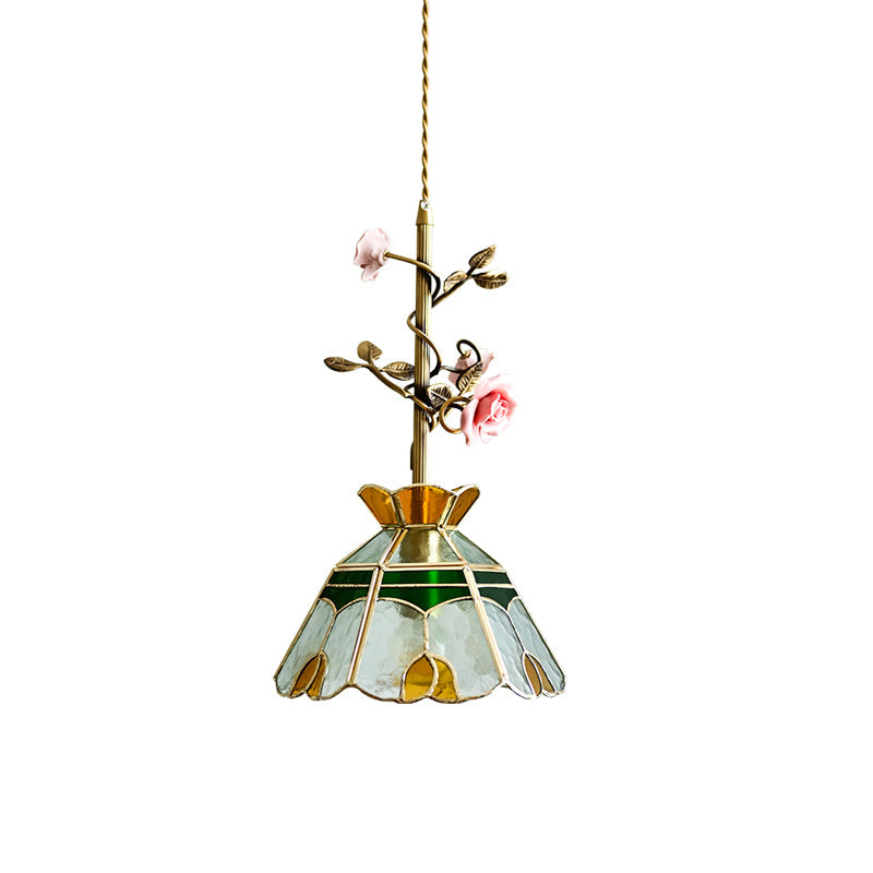 Ilsoris Rose Glas Keramik Pendelleuchte-Letslighting