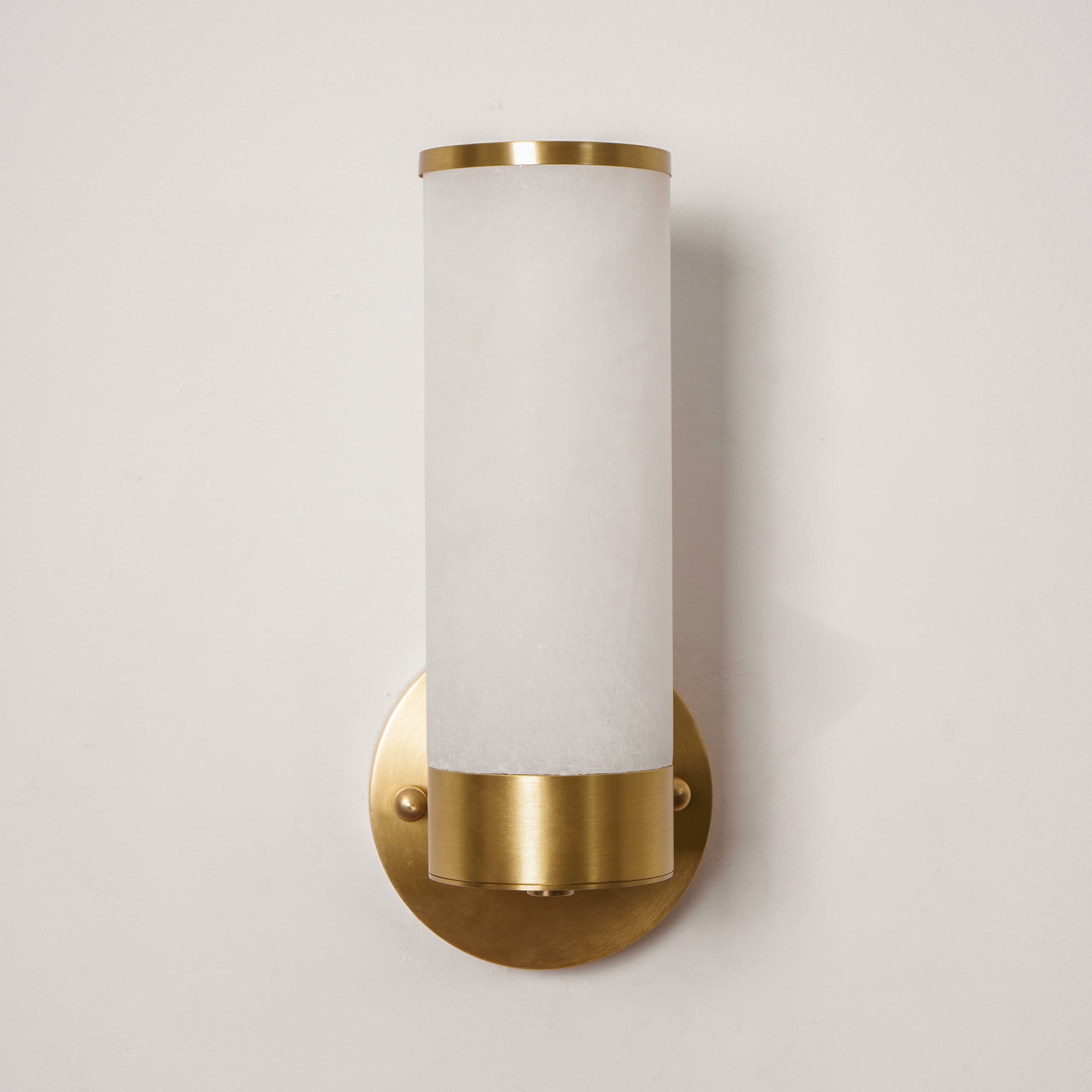 Olvynis Modern Minimalist Brass Alabaster Wall Lamp - Letslighting