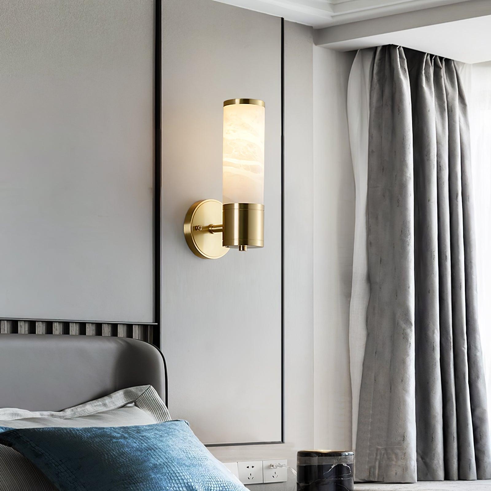 Kaia Minimalist Alabaster Wall Lamp - Neutralighting