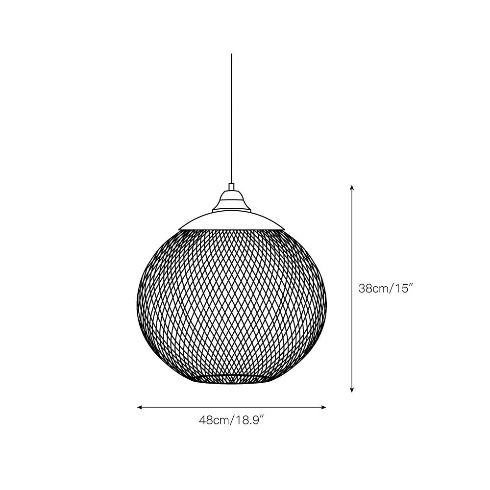 Aursorir Modern Minimalistisch Mesh Pendelleuchte-Letslighting