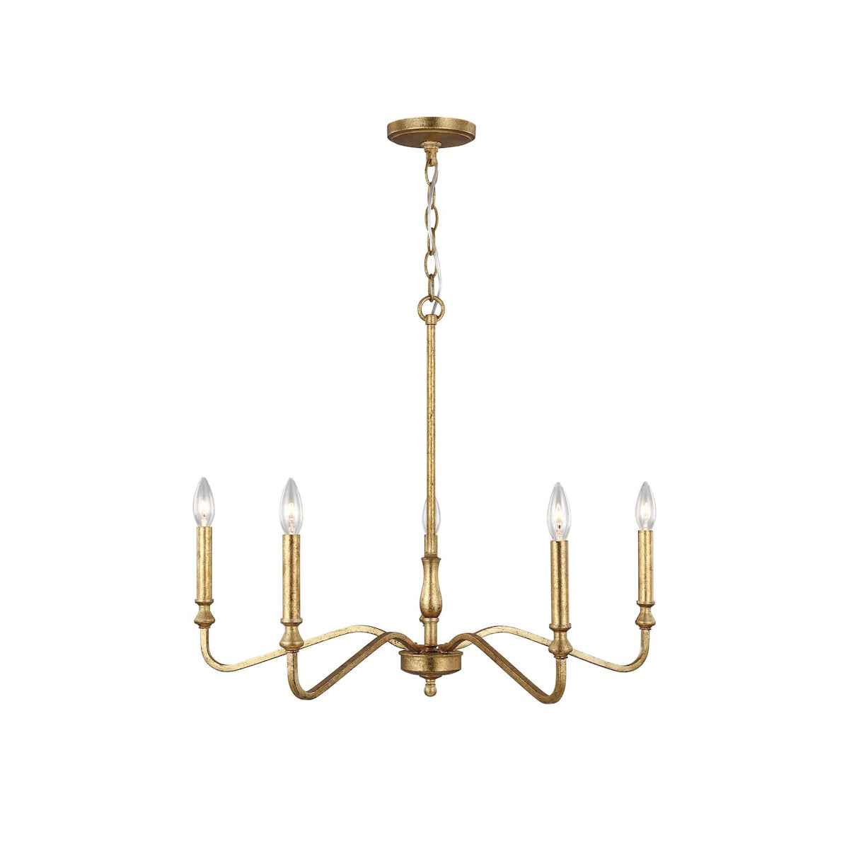 Ulsilus Vintage Industrial Brass Metal Chandelier - Letslighting