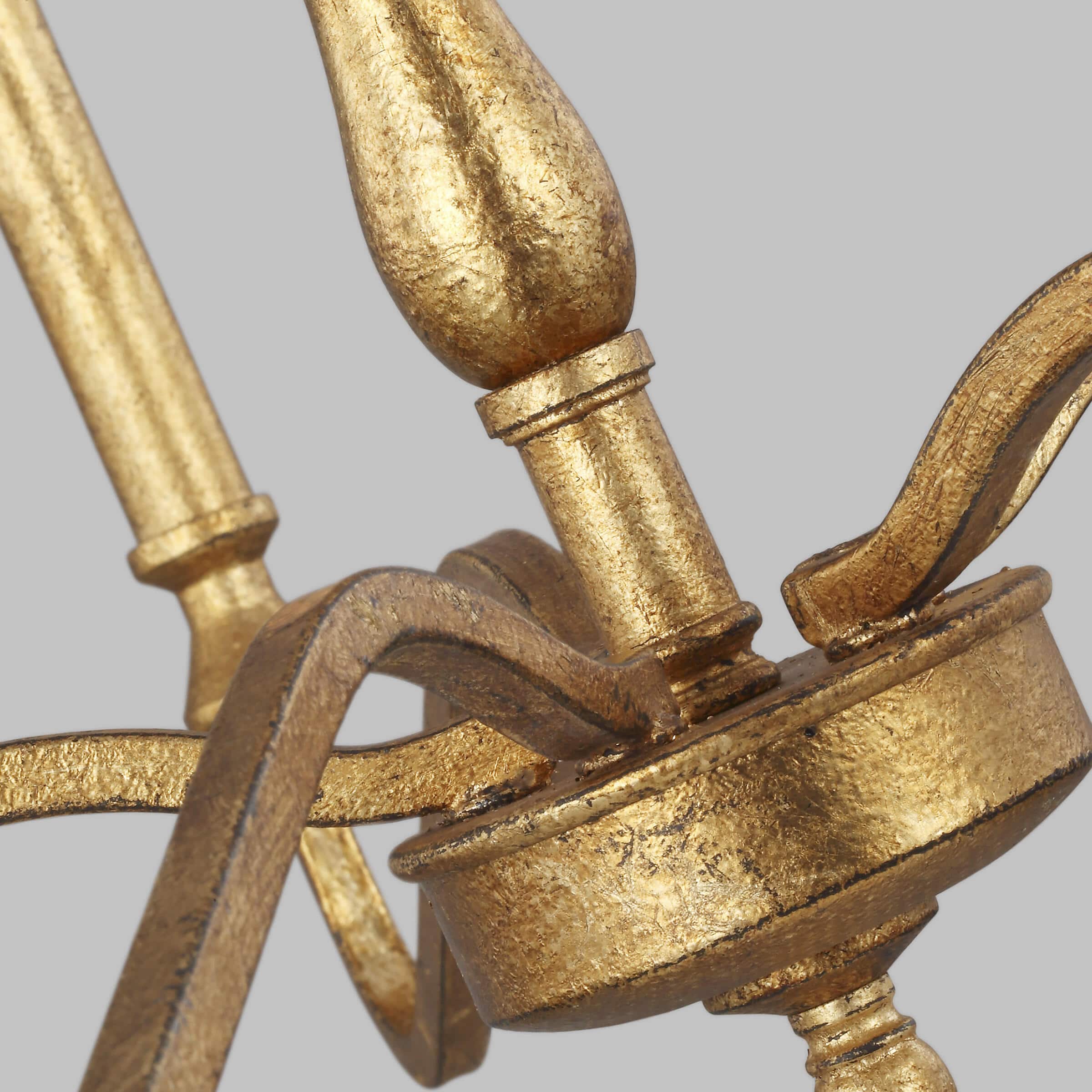 Ulsilus Vintage Industrial Brass Metal Chandelier - Letslighting