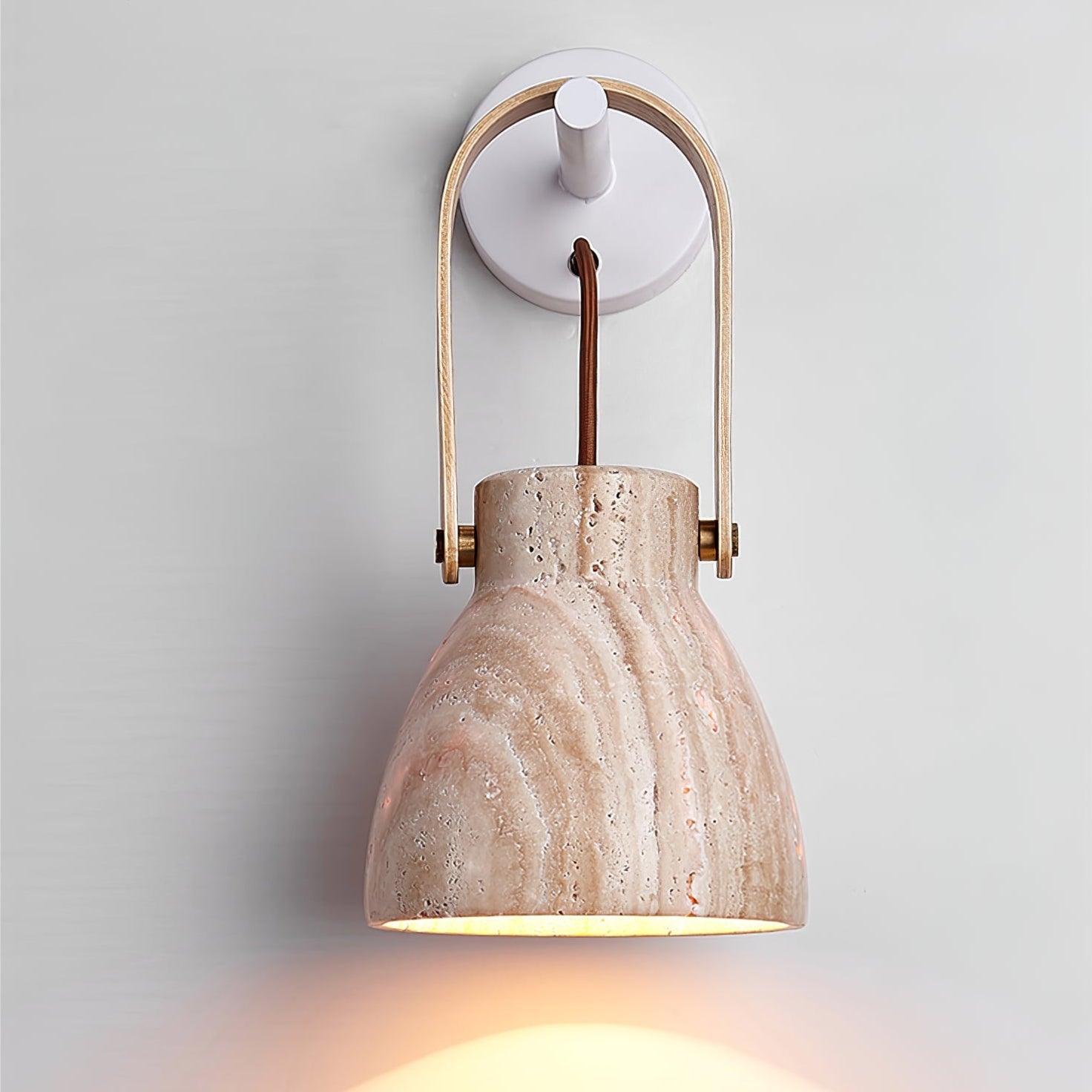 Travertine Lantern Wall Light - Neutralighting