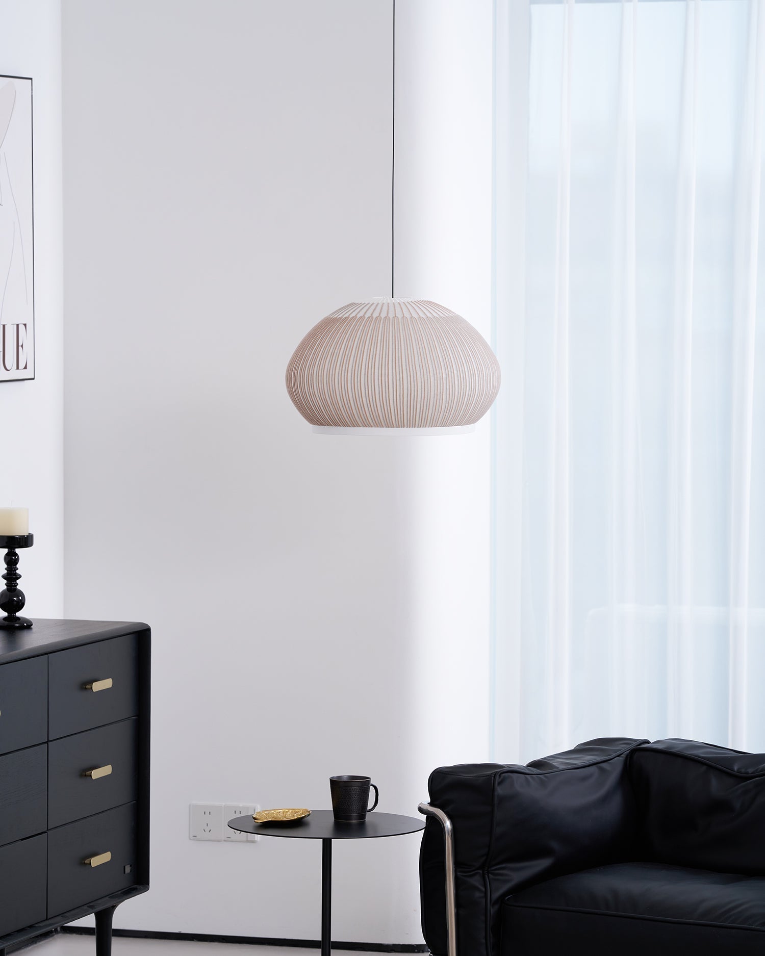 Blythe Minimalistisch Stoff Pendelleuchte Leuchte-Letslighting