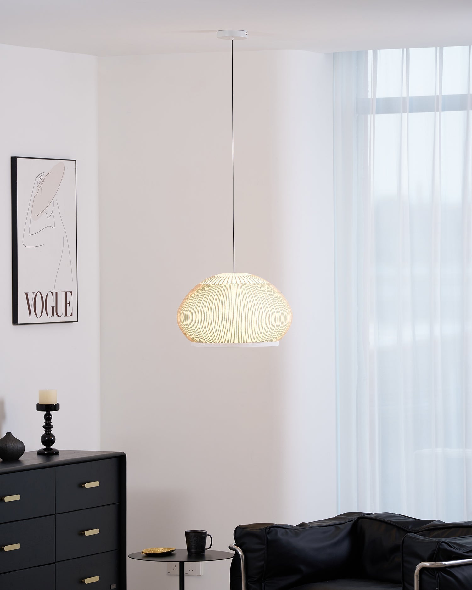 Blythe Minimalistisch Stoff Pendelleuchte Leuchte-Letslighting