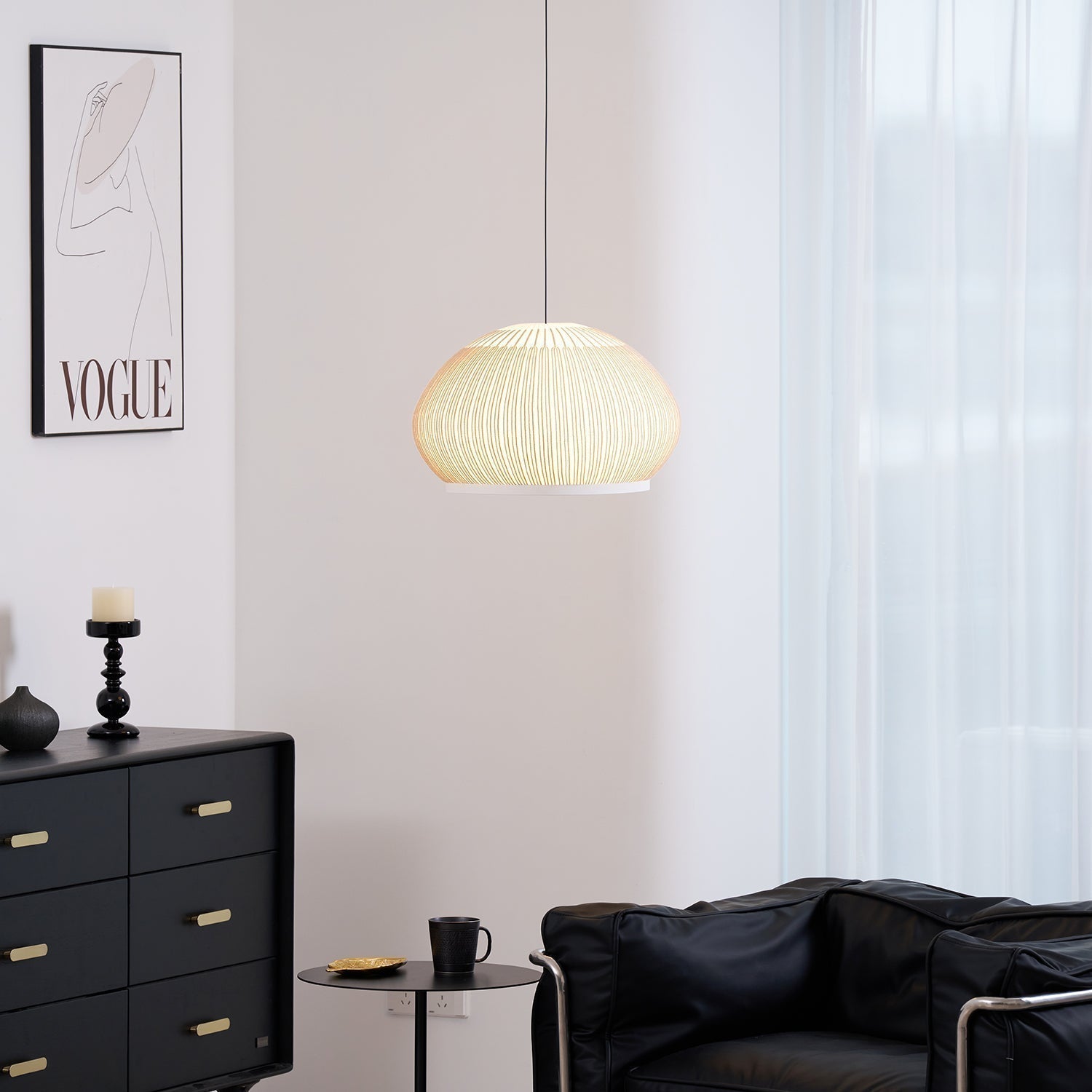 Blythe Minimalistisch Stoff Pendelleuchte Leuchte-Letslighting