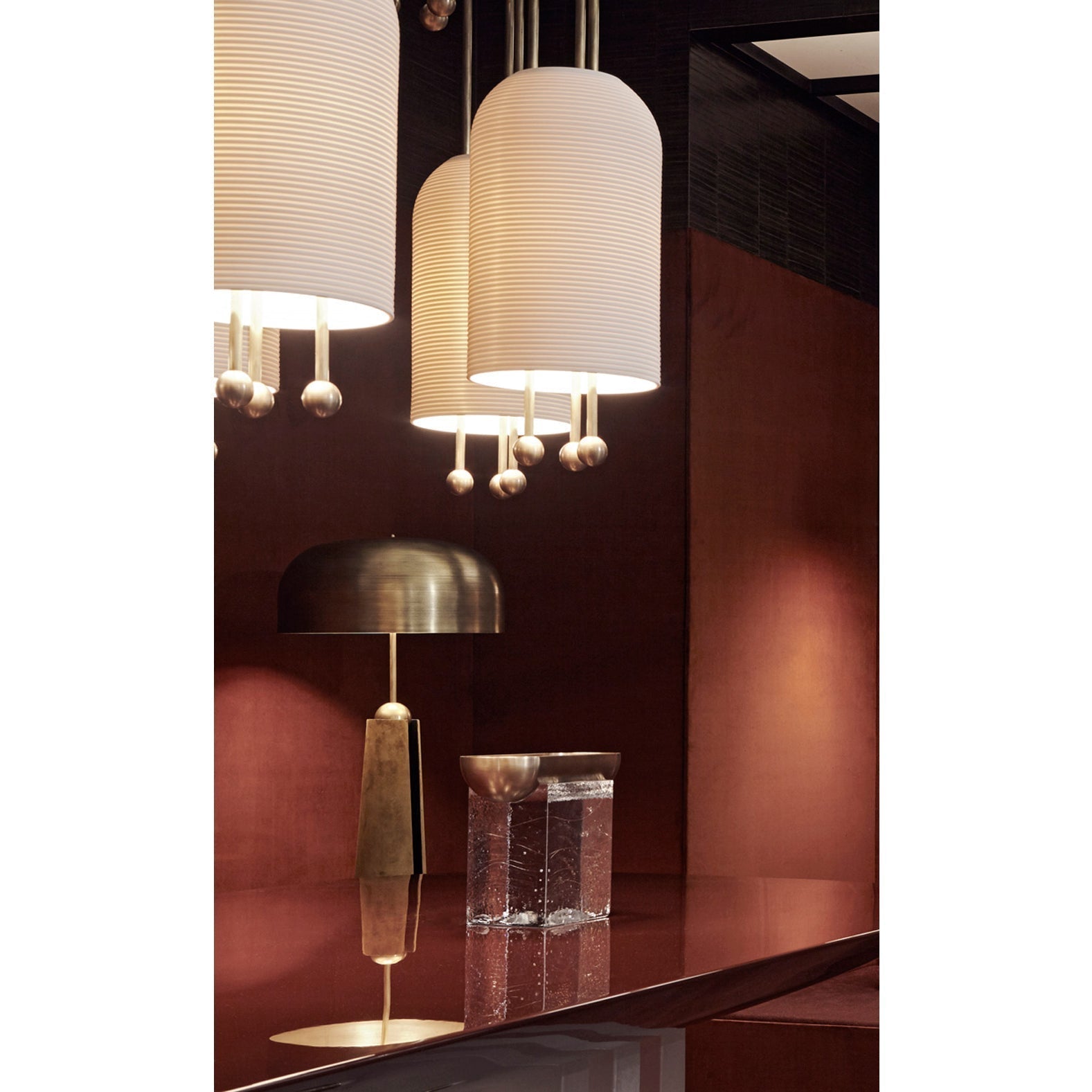 Ucaryra Eleganz Glas Laterne Pendelleuchte-Letslighting