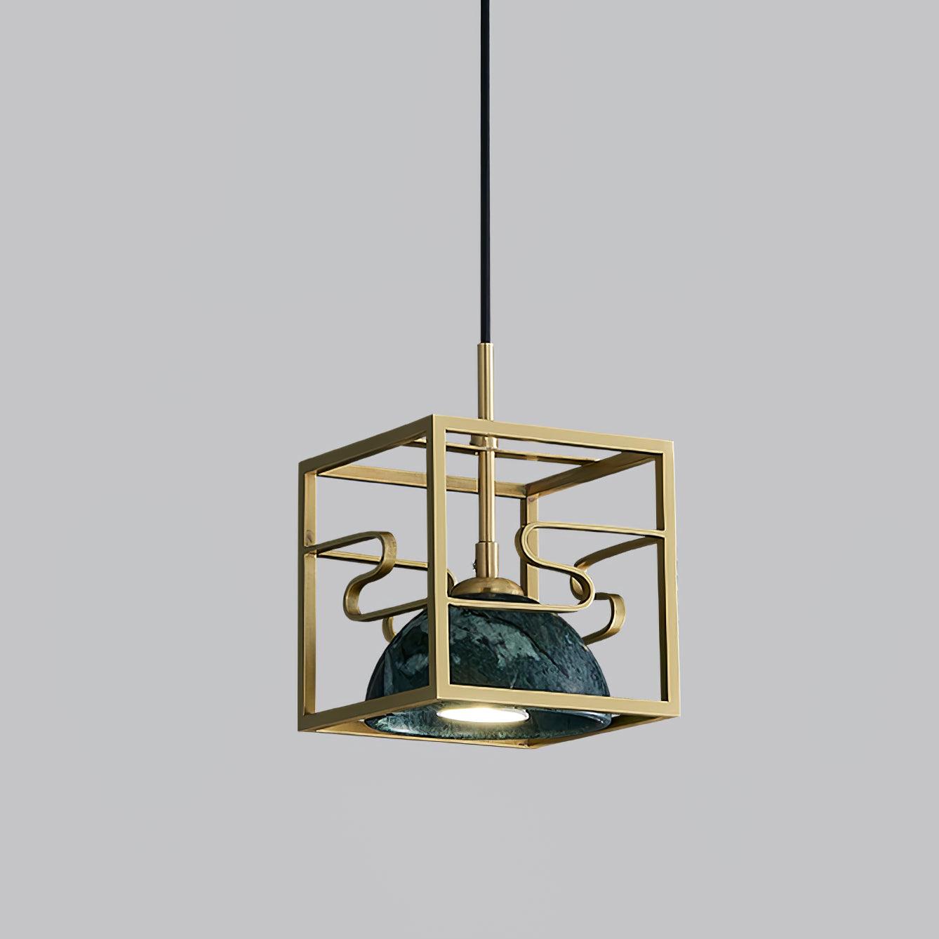 Cubo Modern Brass Pendant Lamp - Blowlighting