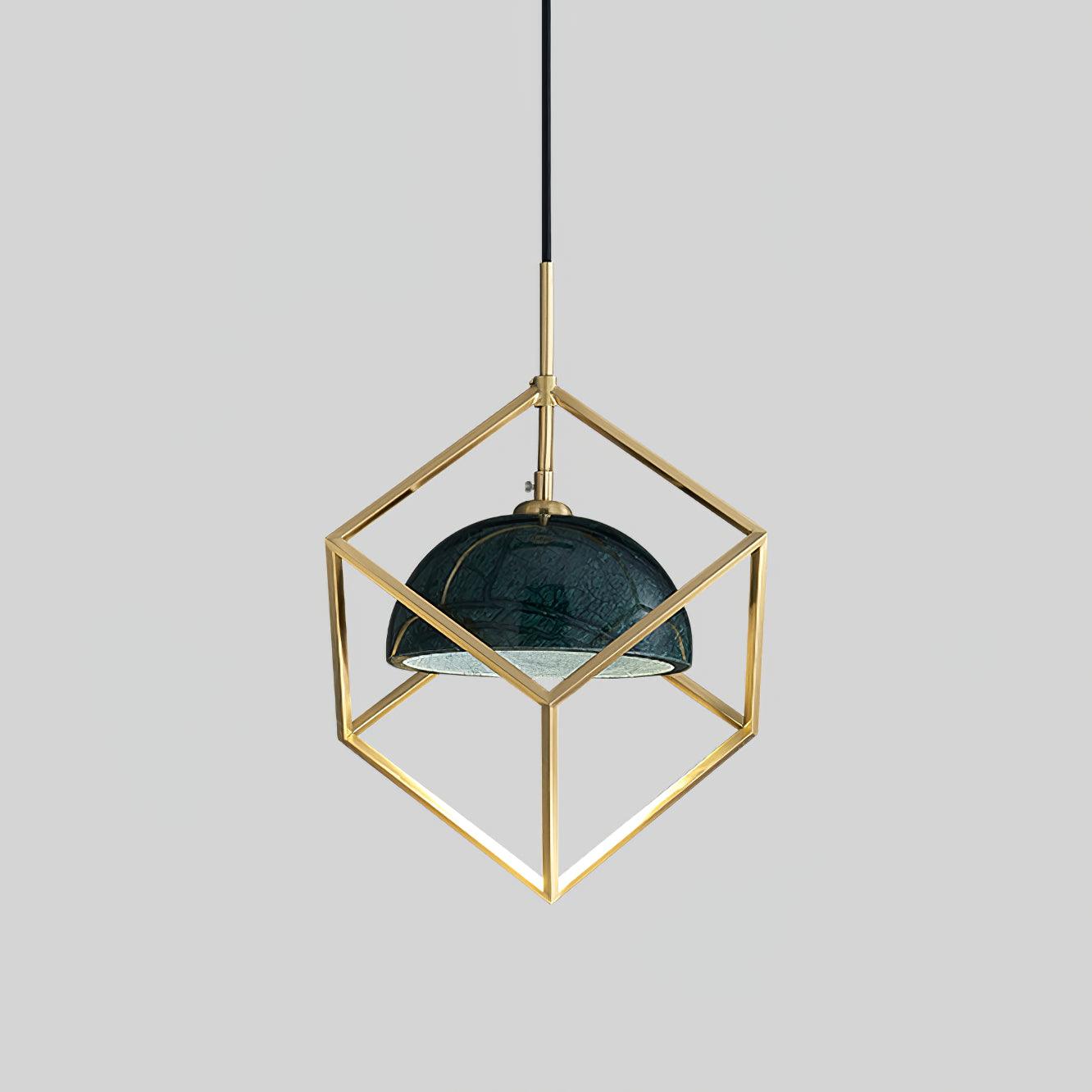 Cubo Modern Brass Pendant Lamp - Blowlighting