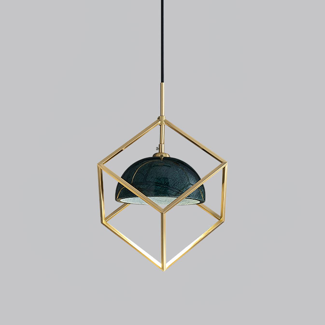 Cubo Modern Brass Pendant Lamp - Blowlighting