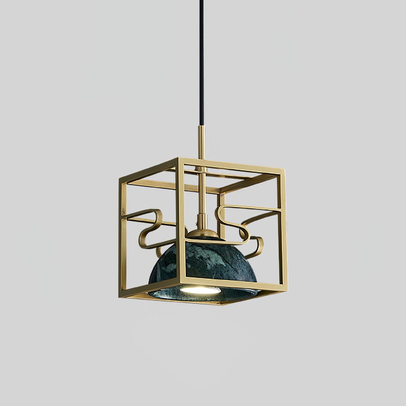 Cubo Modern Brass Pendant Lamp - Blowlighting