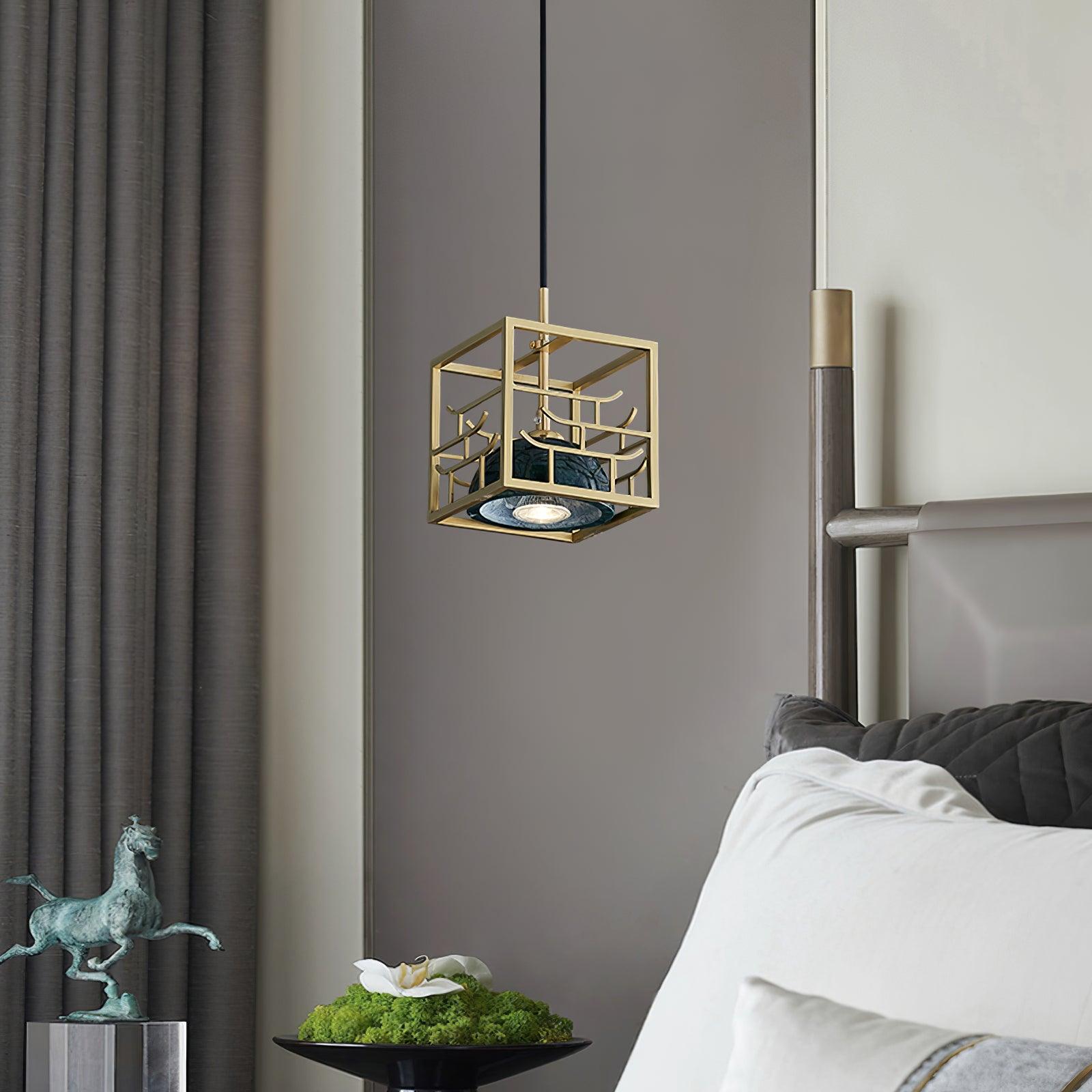 Cubo Modern Brass Pendant Lamp - Blowlighting