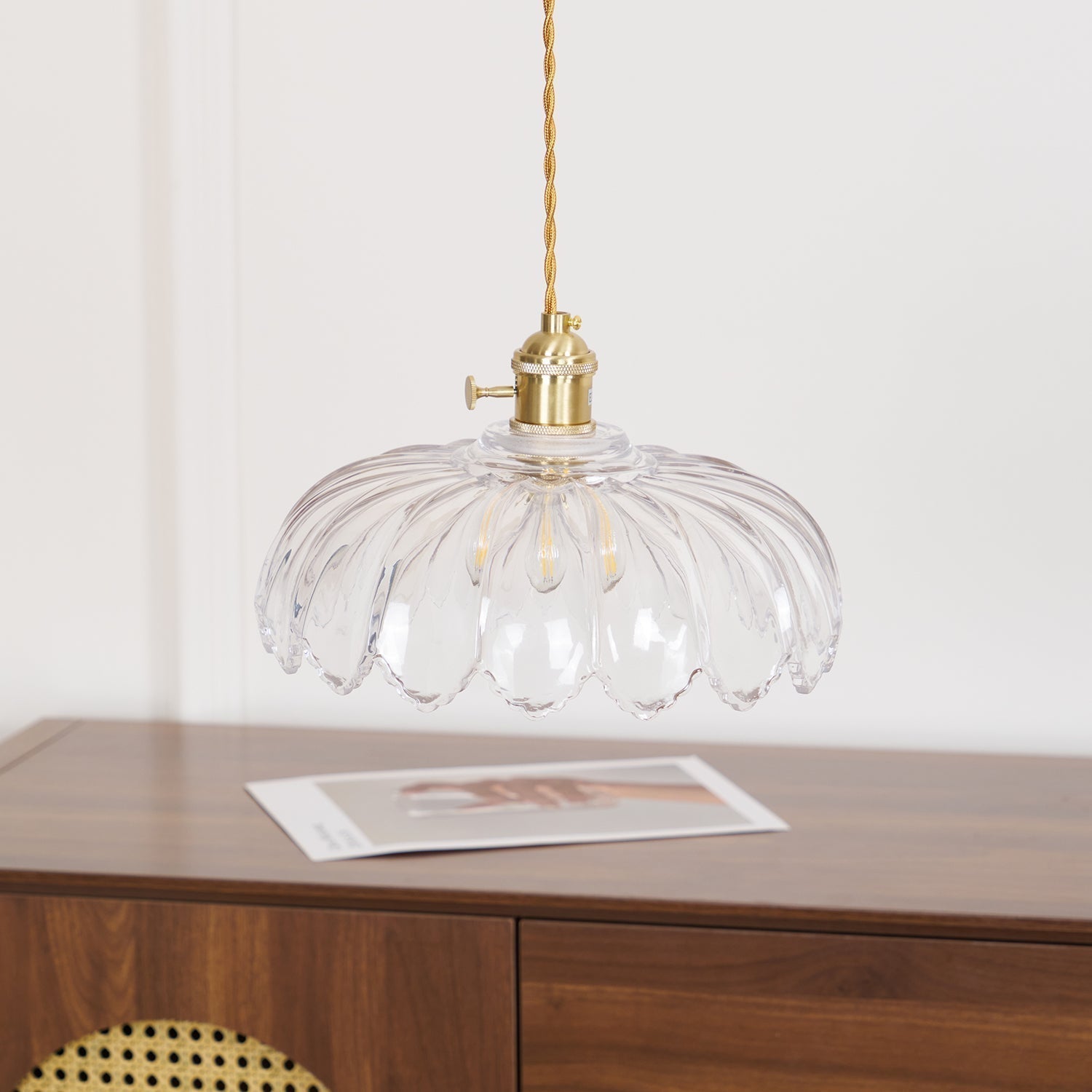 Limea Grüne Glas-Blumen-Pendelleuchte-Letslighting