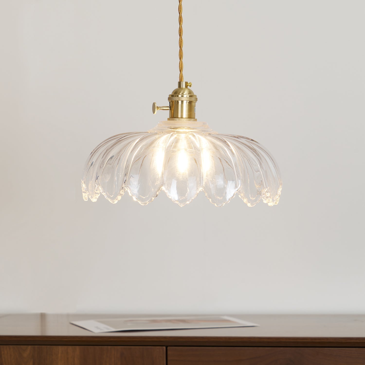 Limea Grüne Glas-Blumen-Pendelleuchte-Letslighting