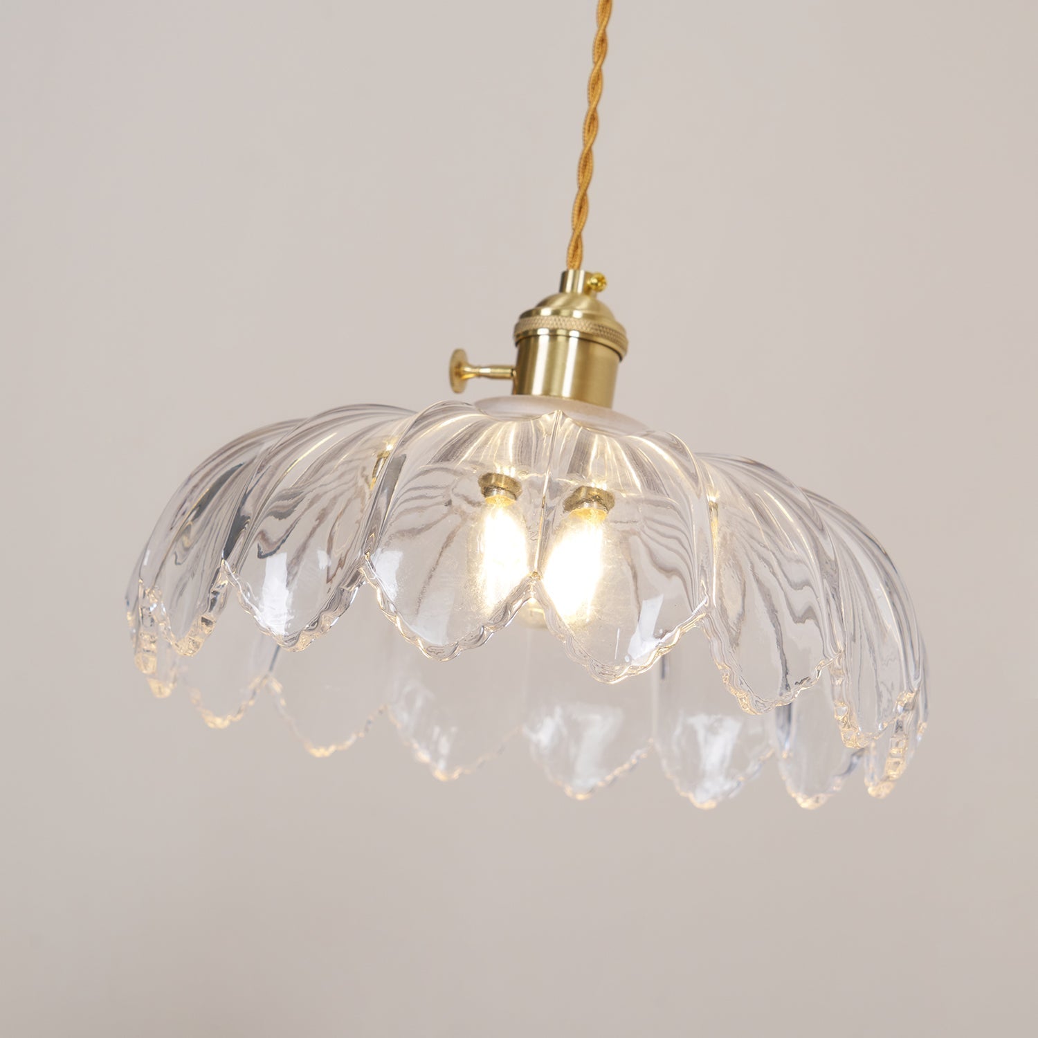 Limea Grüne Glas-Blumen-Pendelleuchte-Letslighting