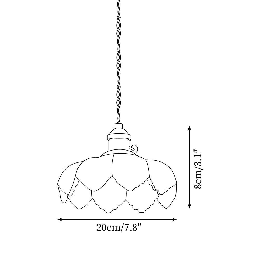 Limea Grüne Glas-Blumen-Pendelleuchte-Letslighting