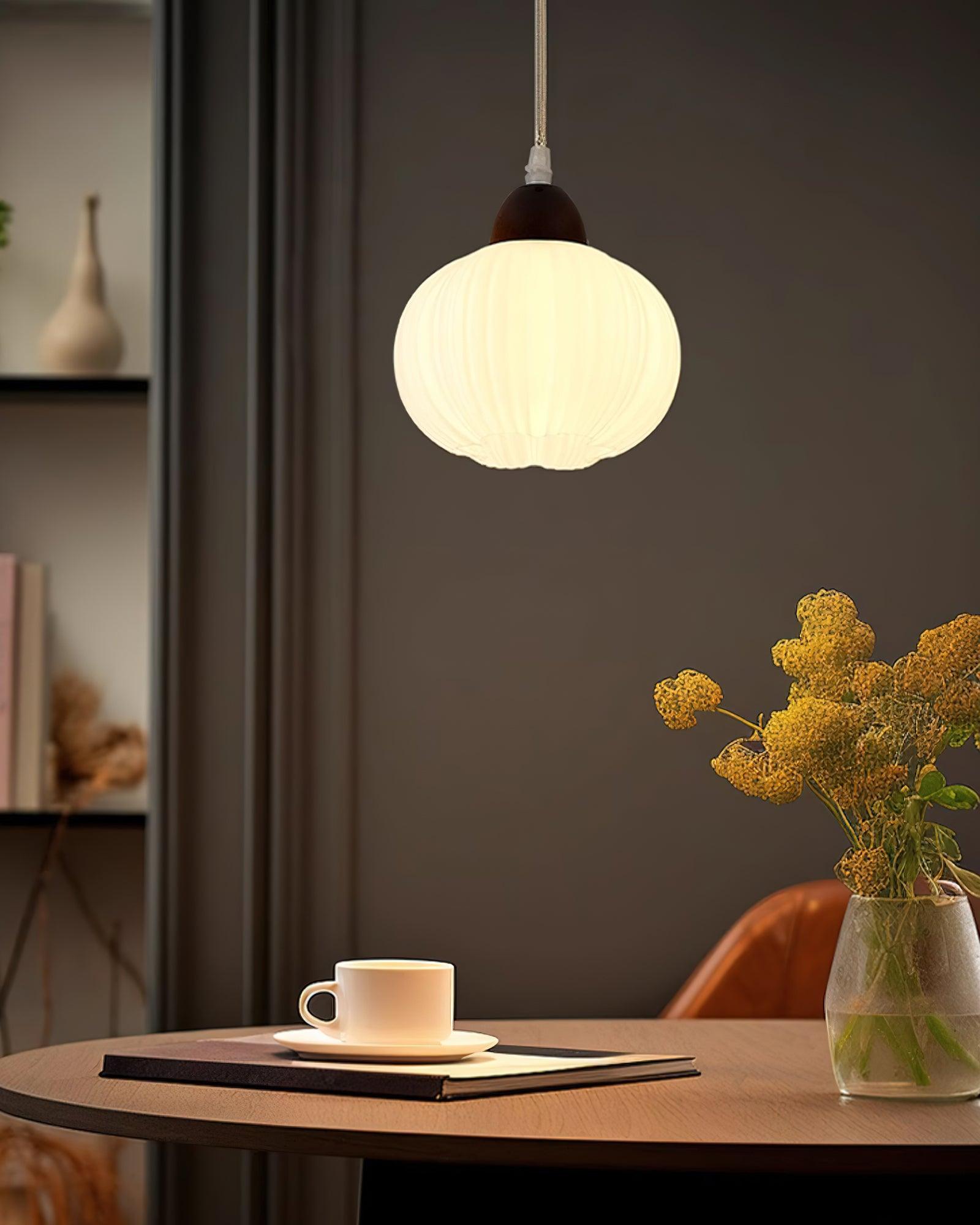 Pumpkin Moderne Holz Pendelleuchte-Letslighting