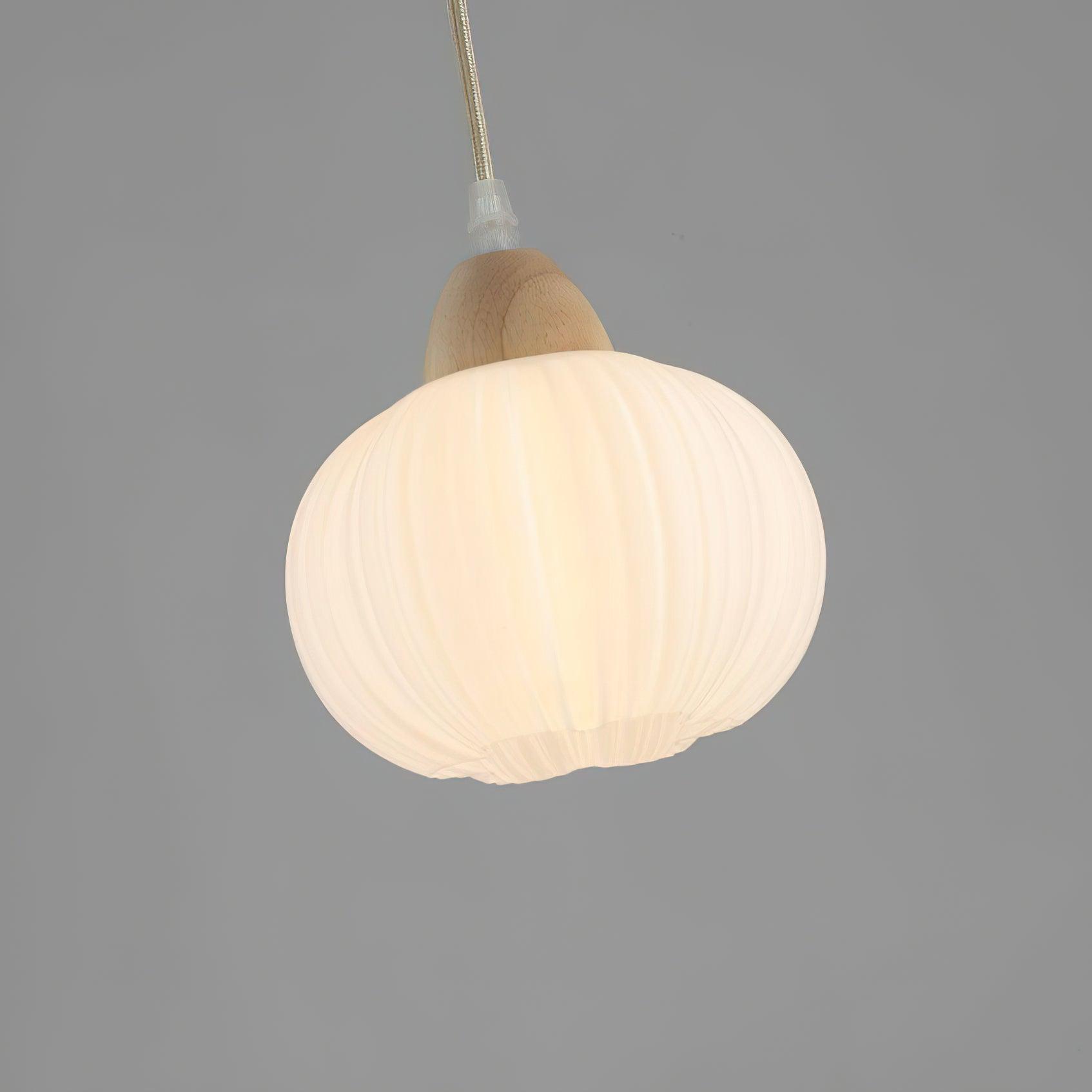 Pumpkin Moderne Holz Pendelleuchte-Letslighting