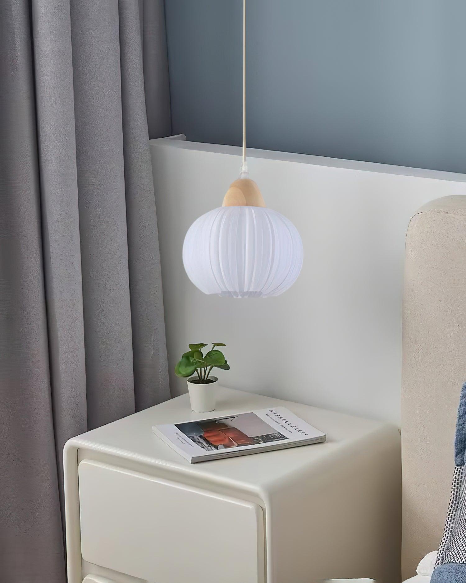 Pumpkin Moderne Holz Pendelleuchte-Letslighting