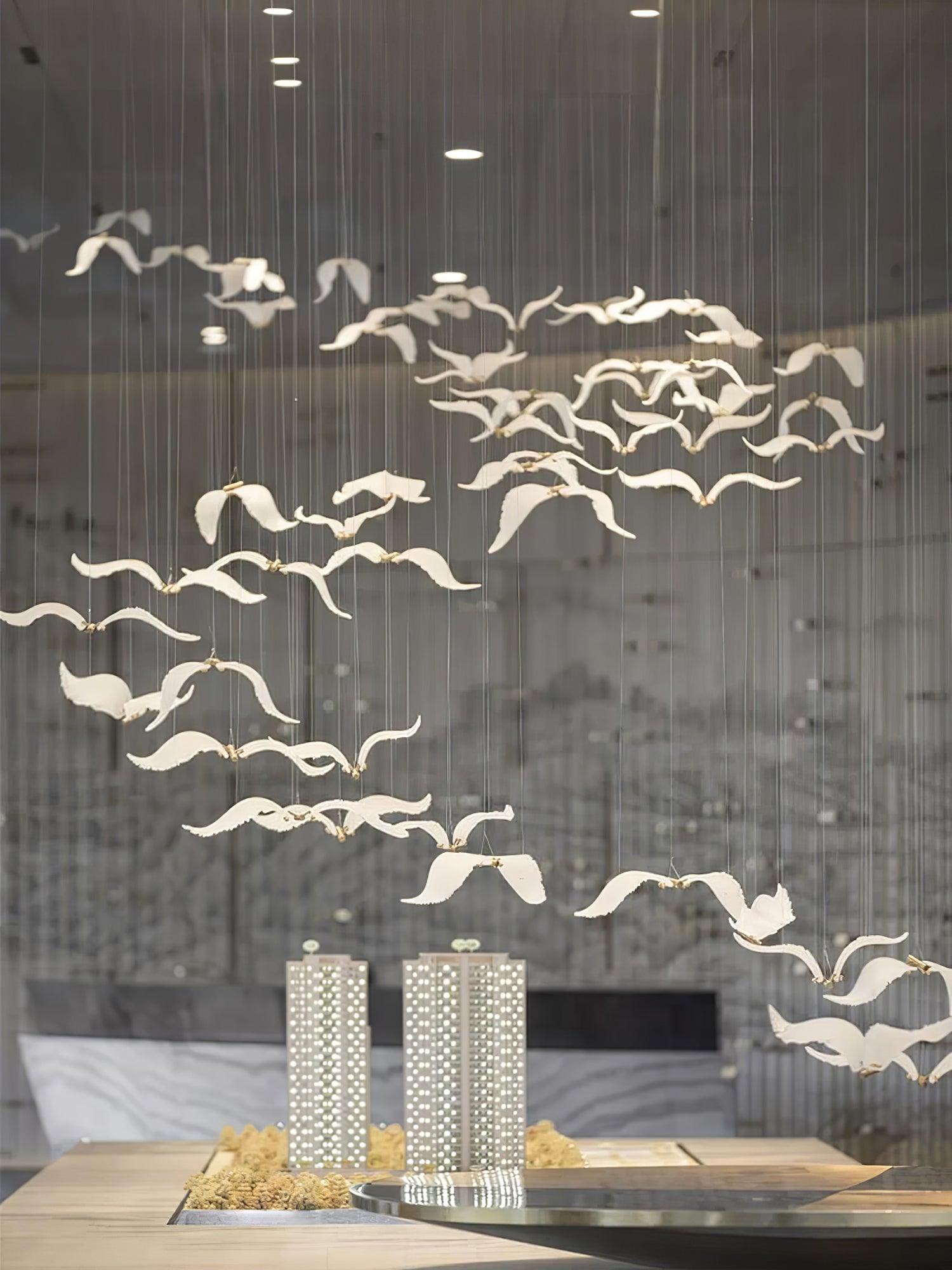 Acariel Luxury Large Seagull Glass Chandelier - Letslighting
