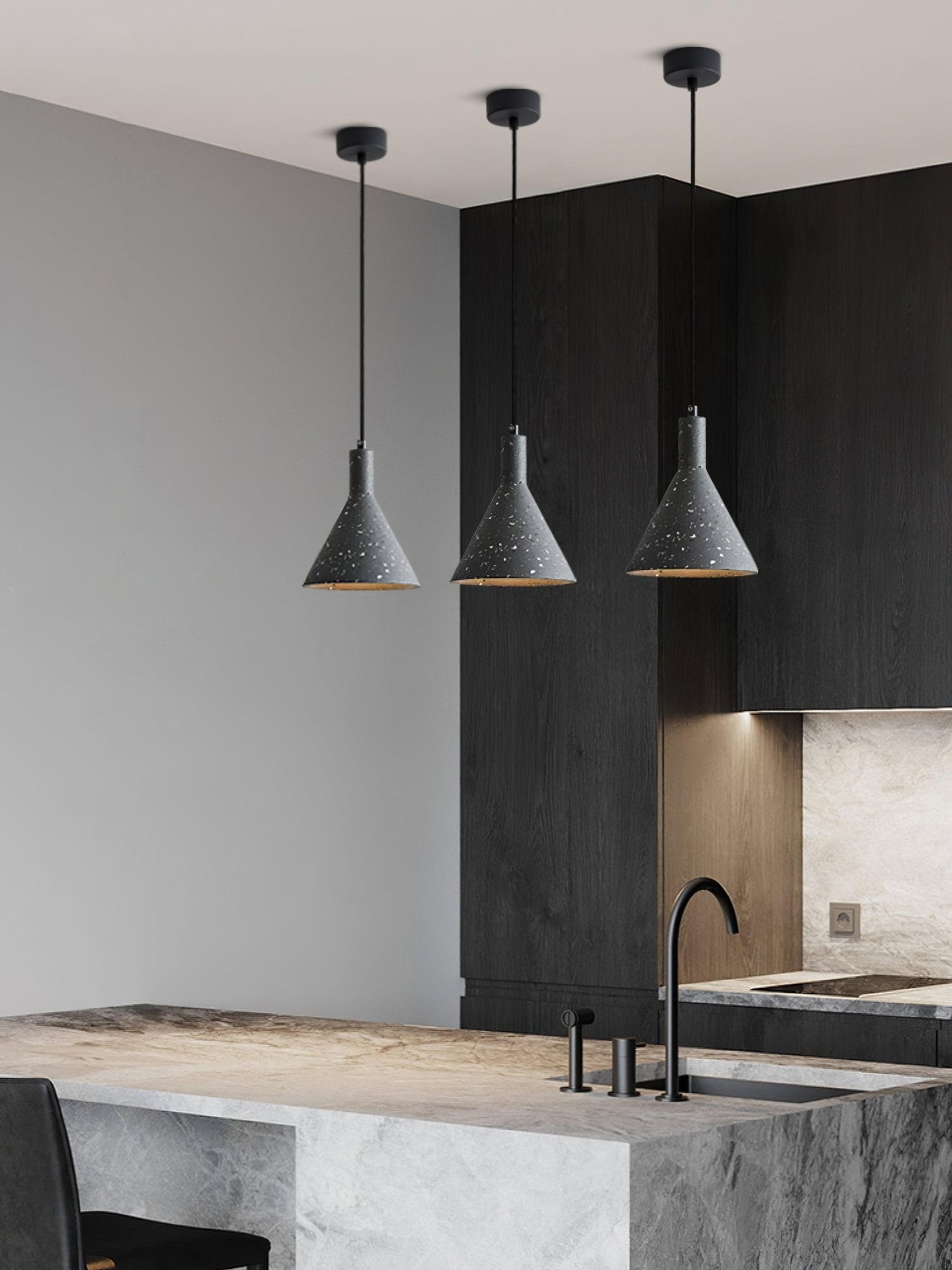 Aurshaor Minimalistische Zement Pendelleuchte-Letslighting
