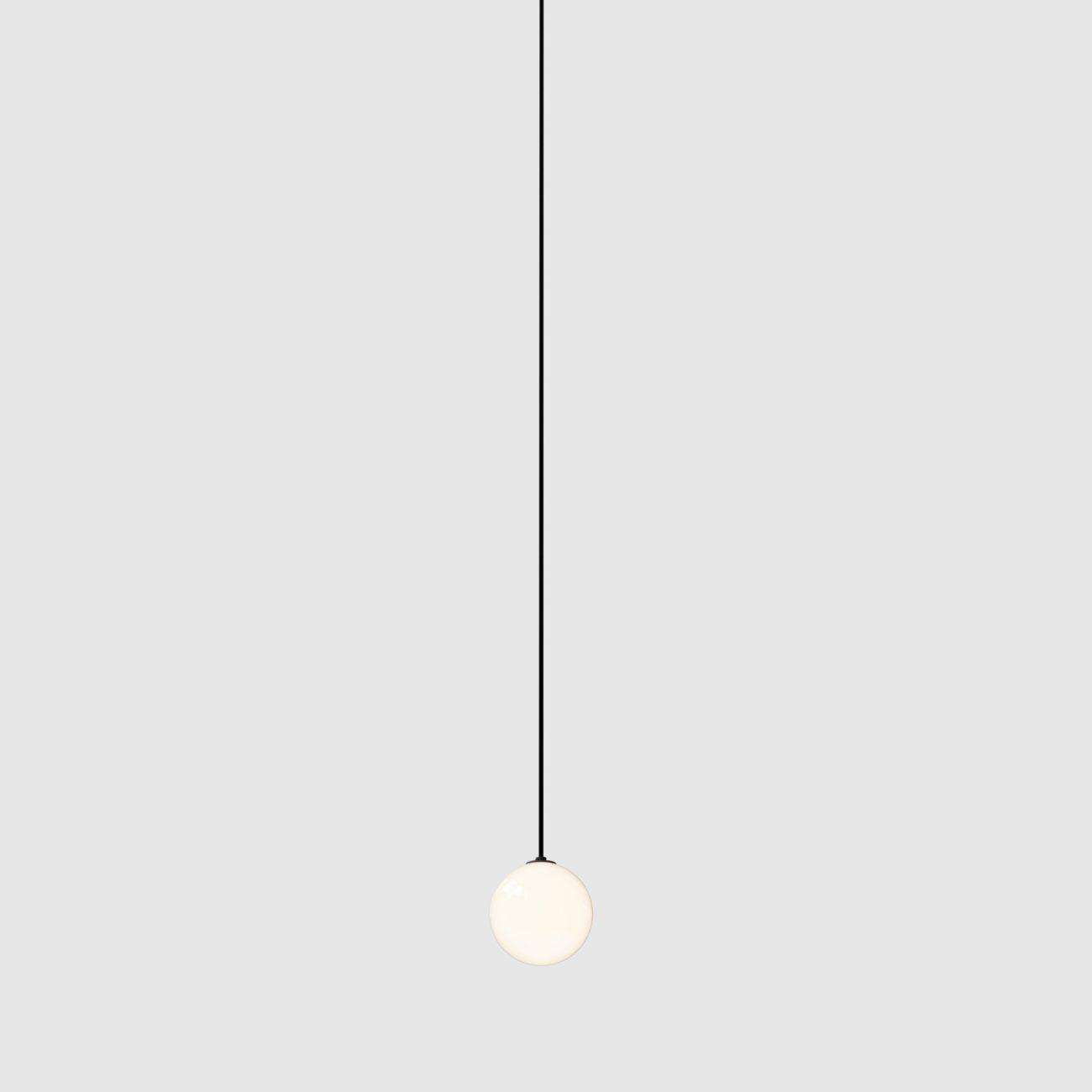Selan Schwarze Glas-Pendelleuchte
