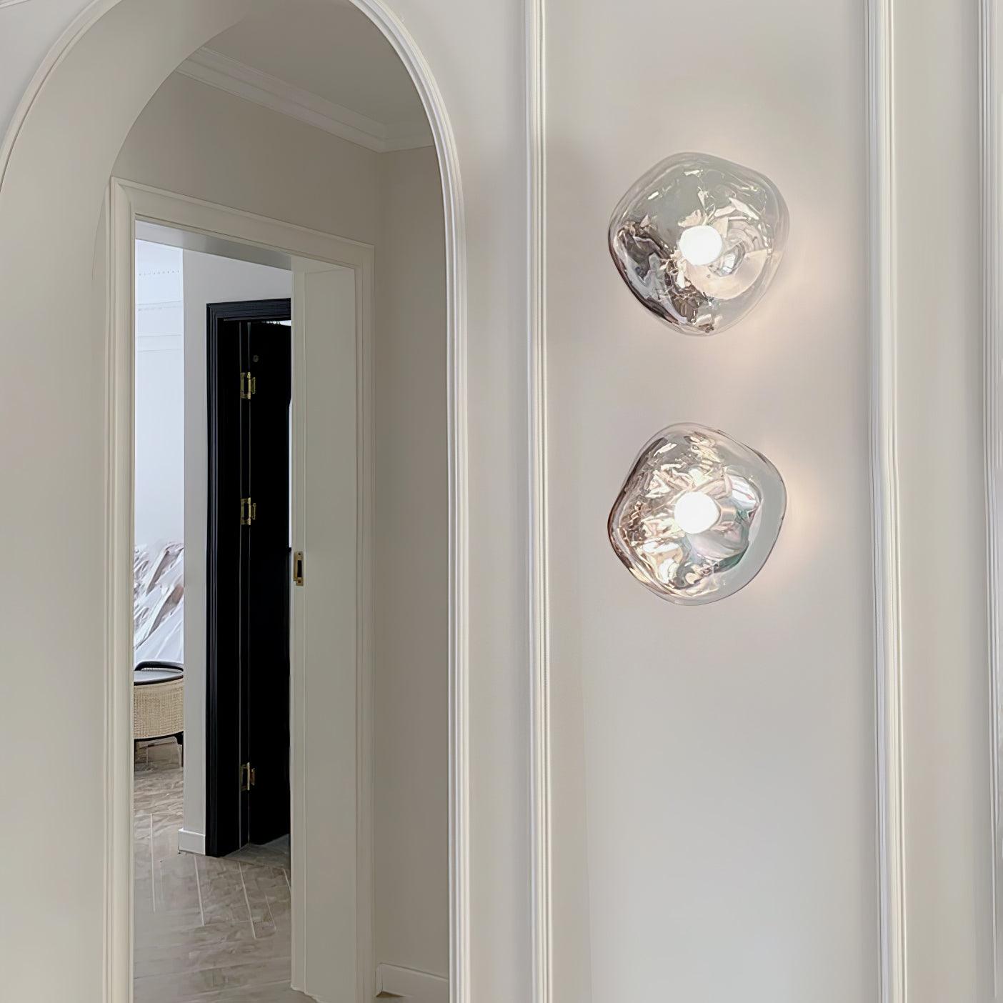 Auden Amber Glass Wall Lamp - Letslighting