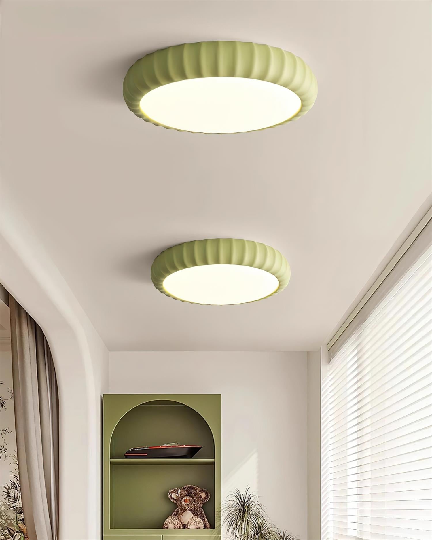 Deckenleuchte Sanft Grün Harz Minimalistisch Einbau Modern-Letslighting