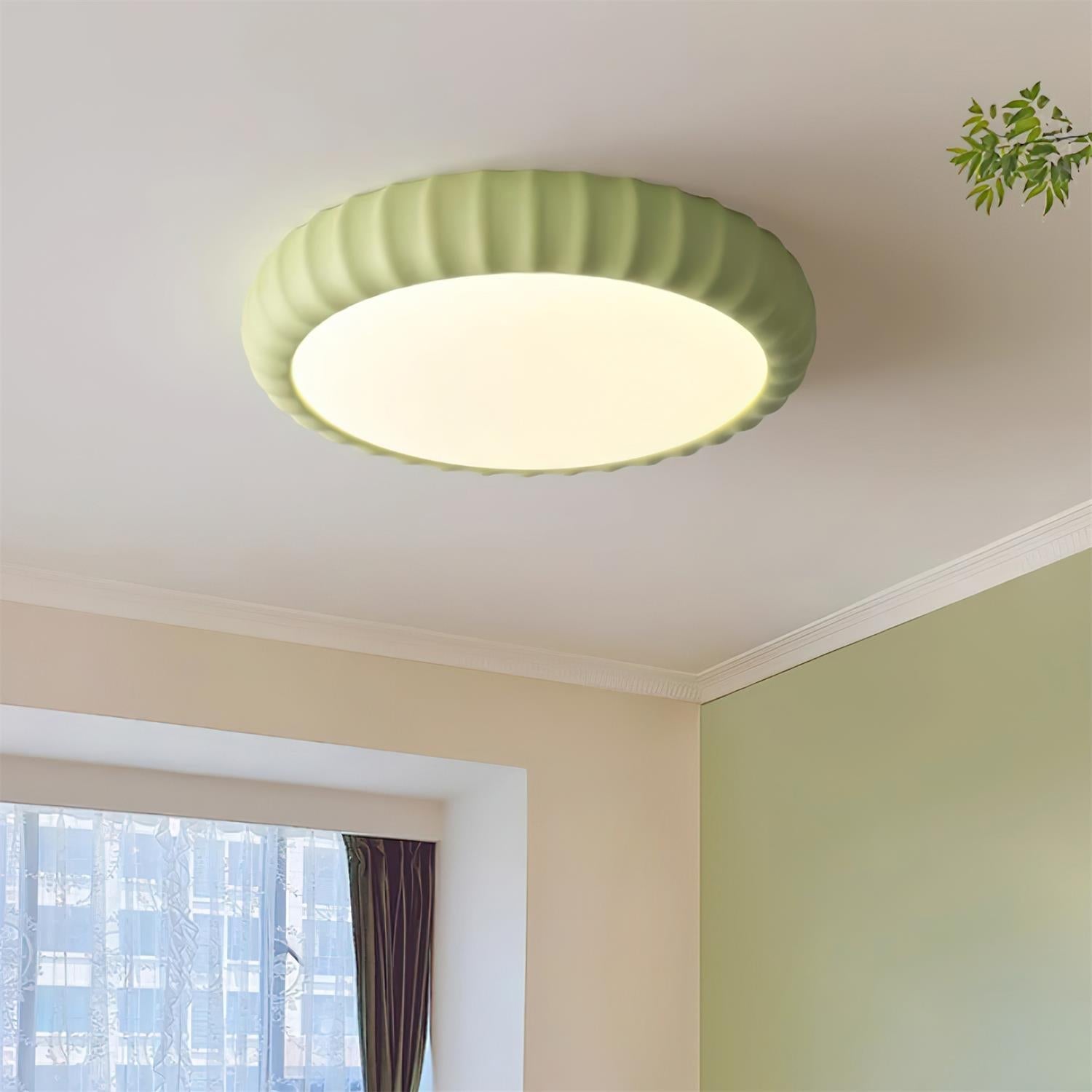Deckenleuchte Sanft Grün Harz Minimalistisch Einbau Modern-Letslighting