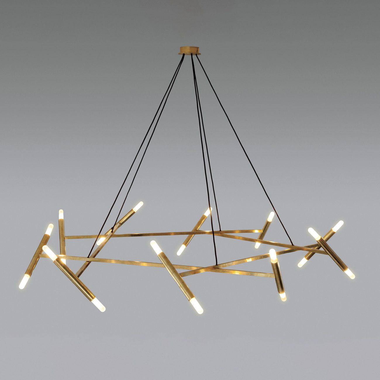 Astra Moderner Kronleuchter aus Messing-Letslighting