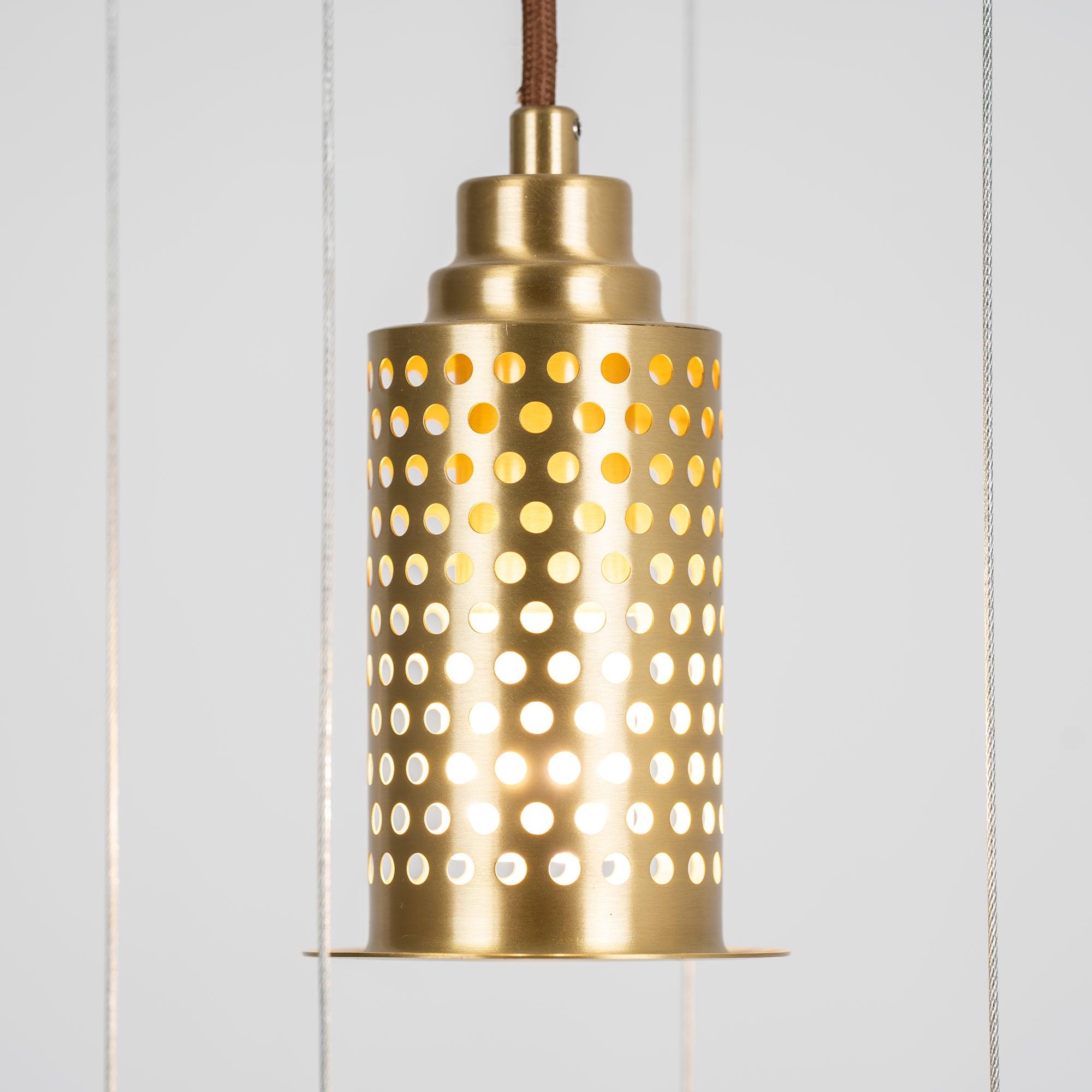 Solara Pendelleuchte mit Kristall, höhenverstellbar-Letslighting