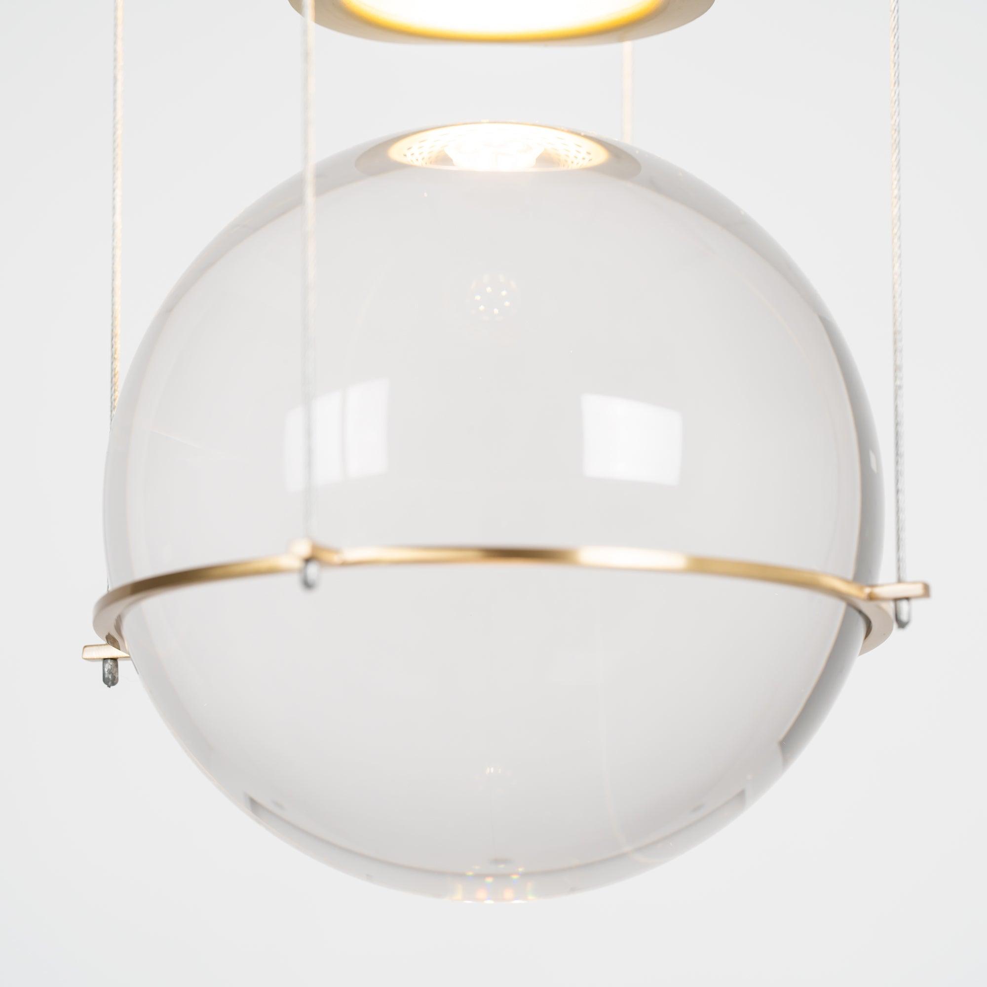 Solara Pendelleuchte mit Kristall, höhenverstellbar-Letslighting