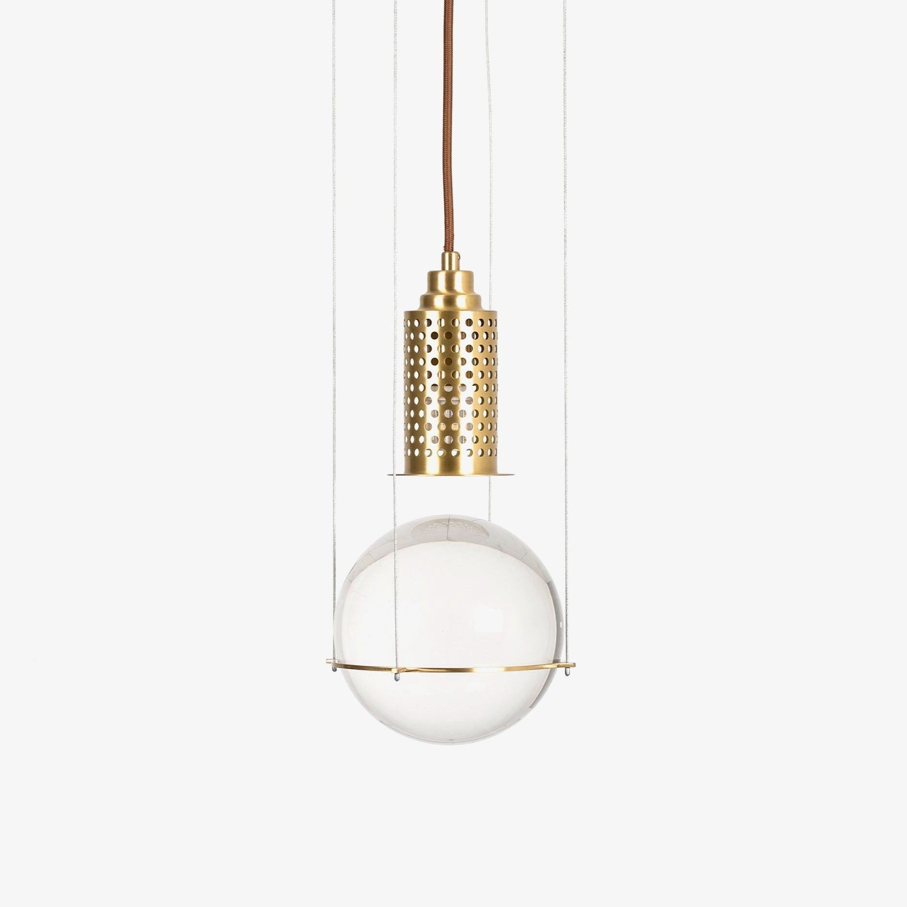 Solara Pendelleuchte mit Kristall, höhenverstellbar-Letslighting