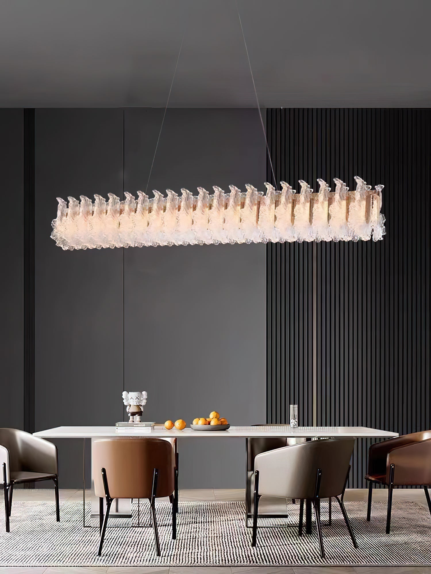 Ulcarir Luxus Blatt Glas Kronleuchter-Letslighting