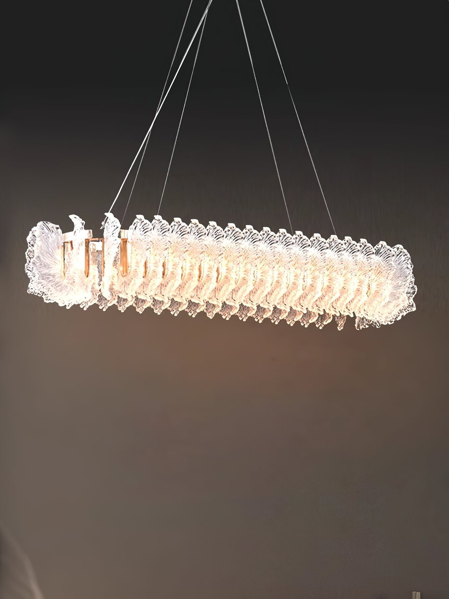 Ulcarir Luxus Blatt Glas Kronleuchter-Letslighting