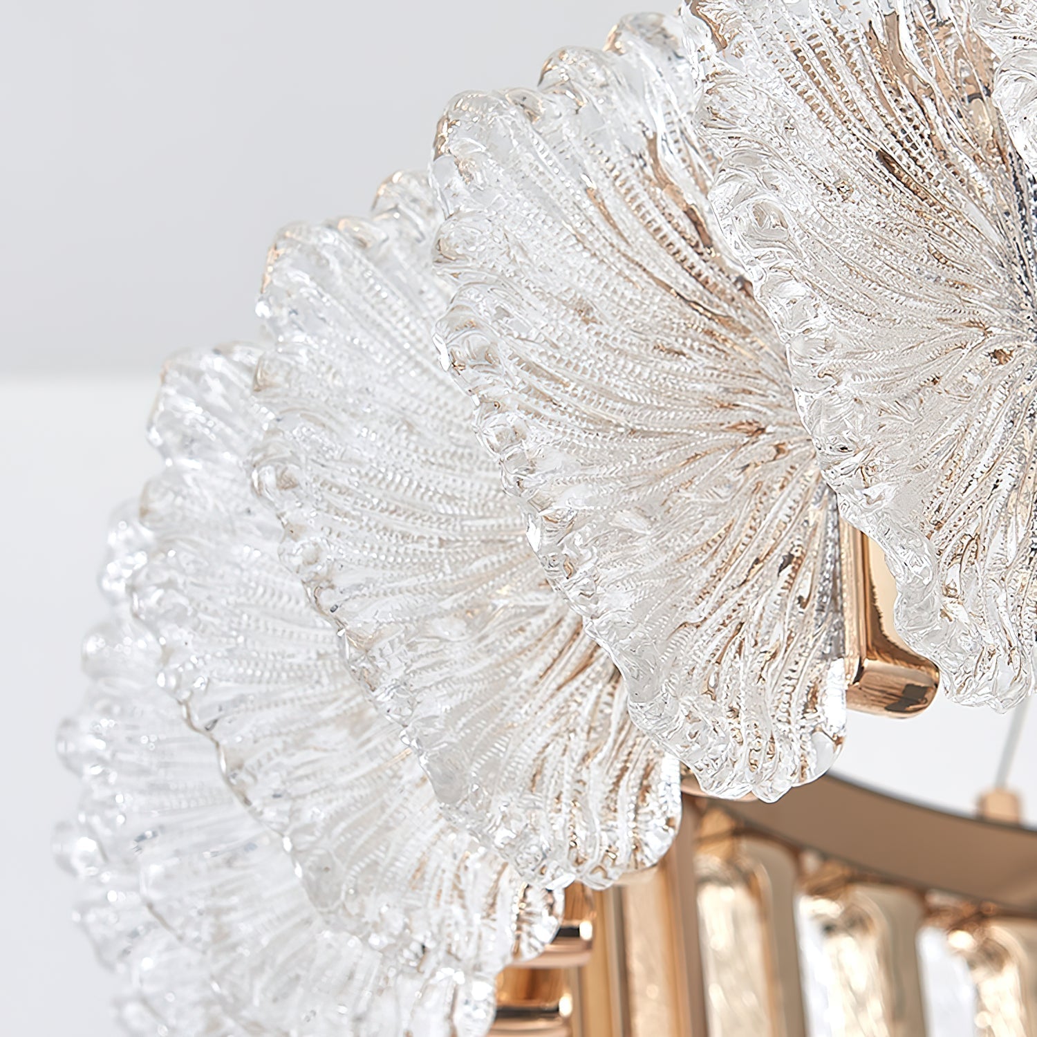 Ulcarir Luxus Blatt Glas Kronleuchter-Letslighting