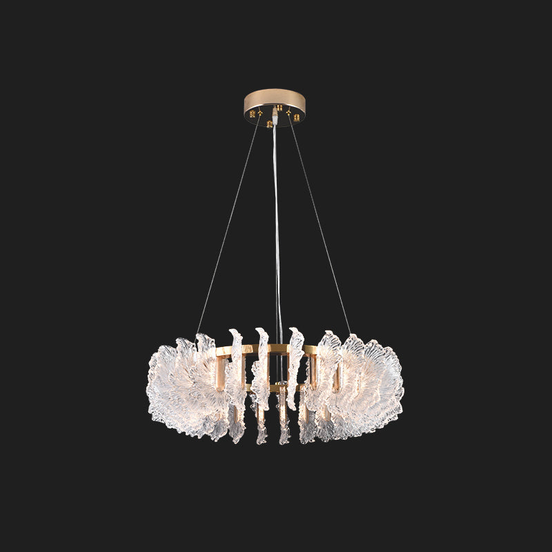 Ulcarir Luxus Blatt Glas Kronleuchter-Letslighting
