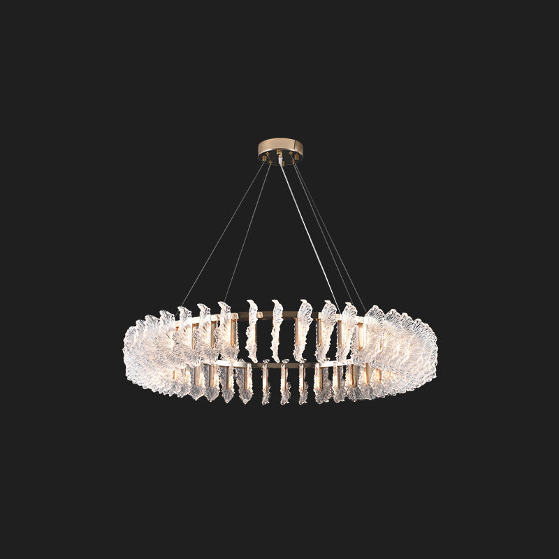 Ulcarir Luxus Blatt Glas Kronleuchter-Letslighting
