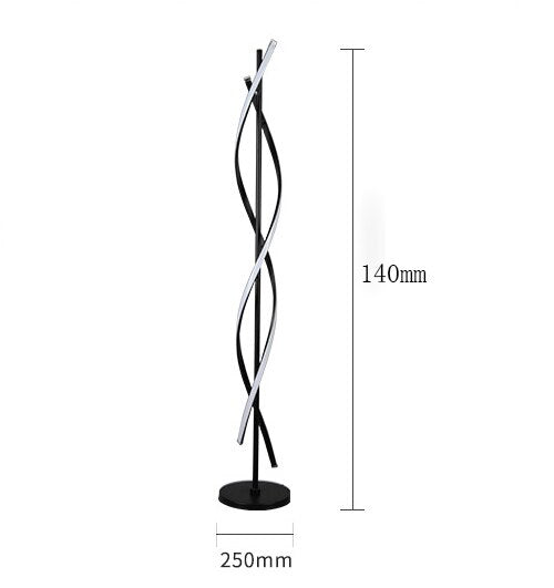 Nordic Weave Led Corner Floor Lamp