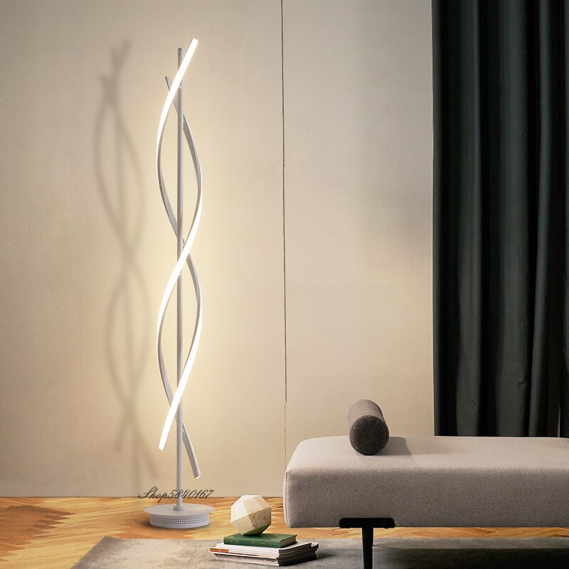 Nordic Weave Led Corner Floor Lamp