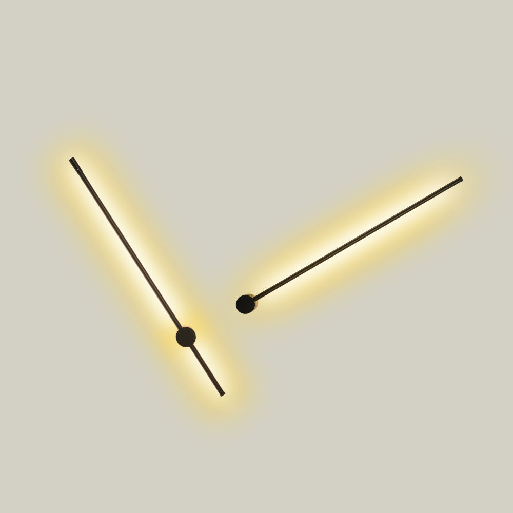 Arisha Modern Lineare LED Wandleuchte Schwarz Schlaf/Wohnzimmer Schwarz Metall